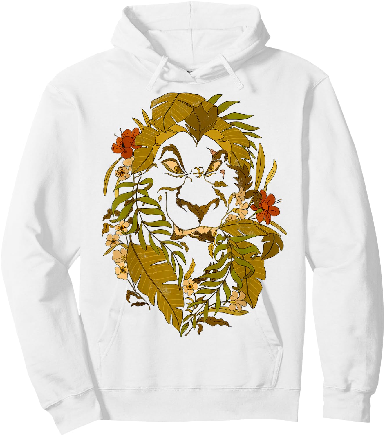 Disney The Lion King Leaf Scar Portrait Hoodie - Hoodie | White