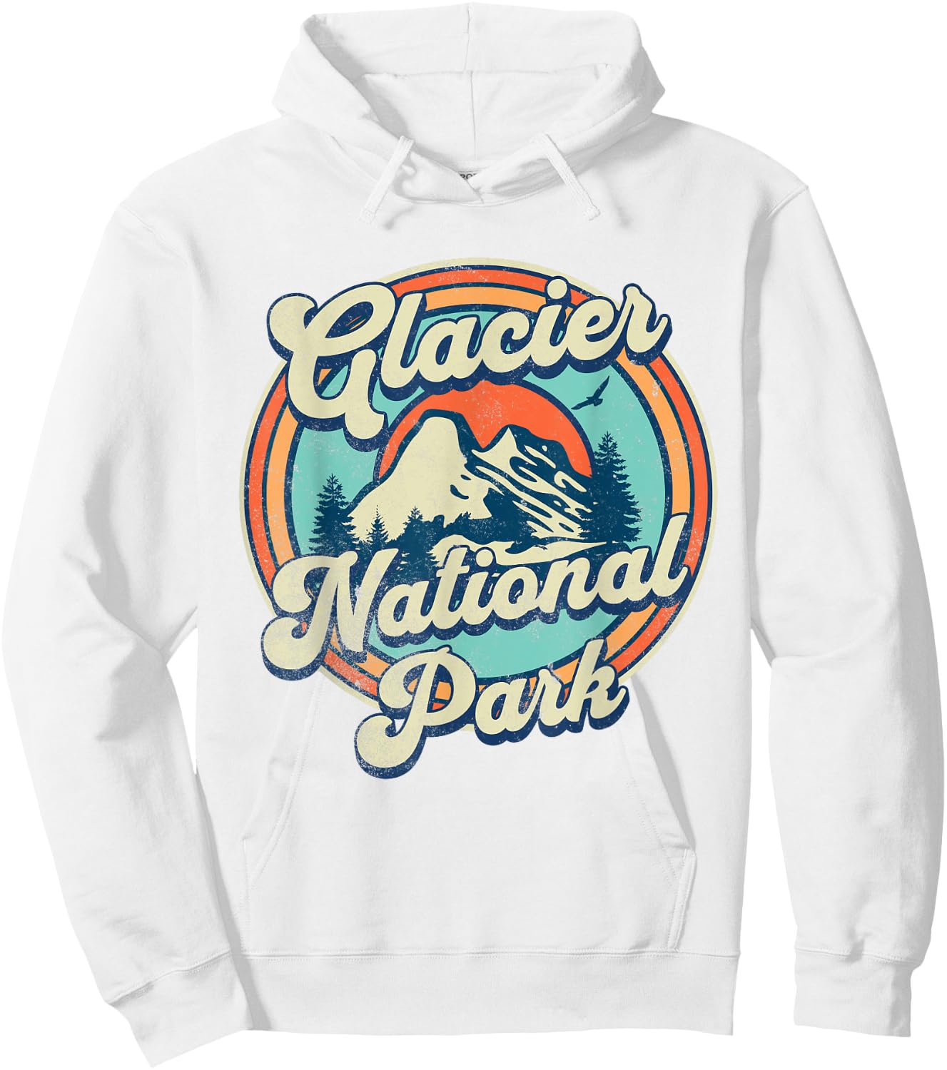 Glacier National Park Hoodie - Hoodie | White