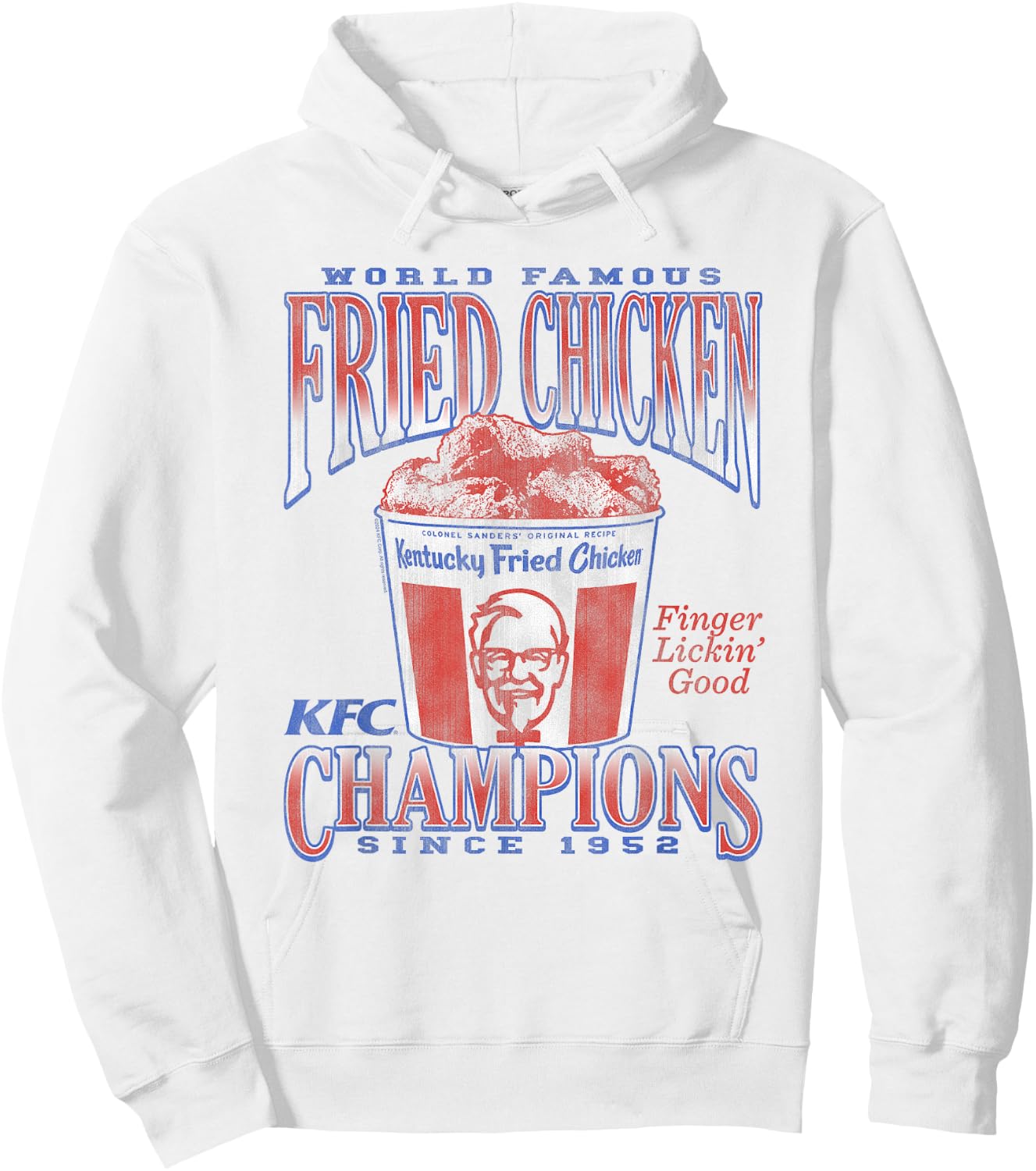 Officially Licensed KFC World Famous Chicken 1952 Champions Hoodie - Hoodie | White
