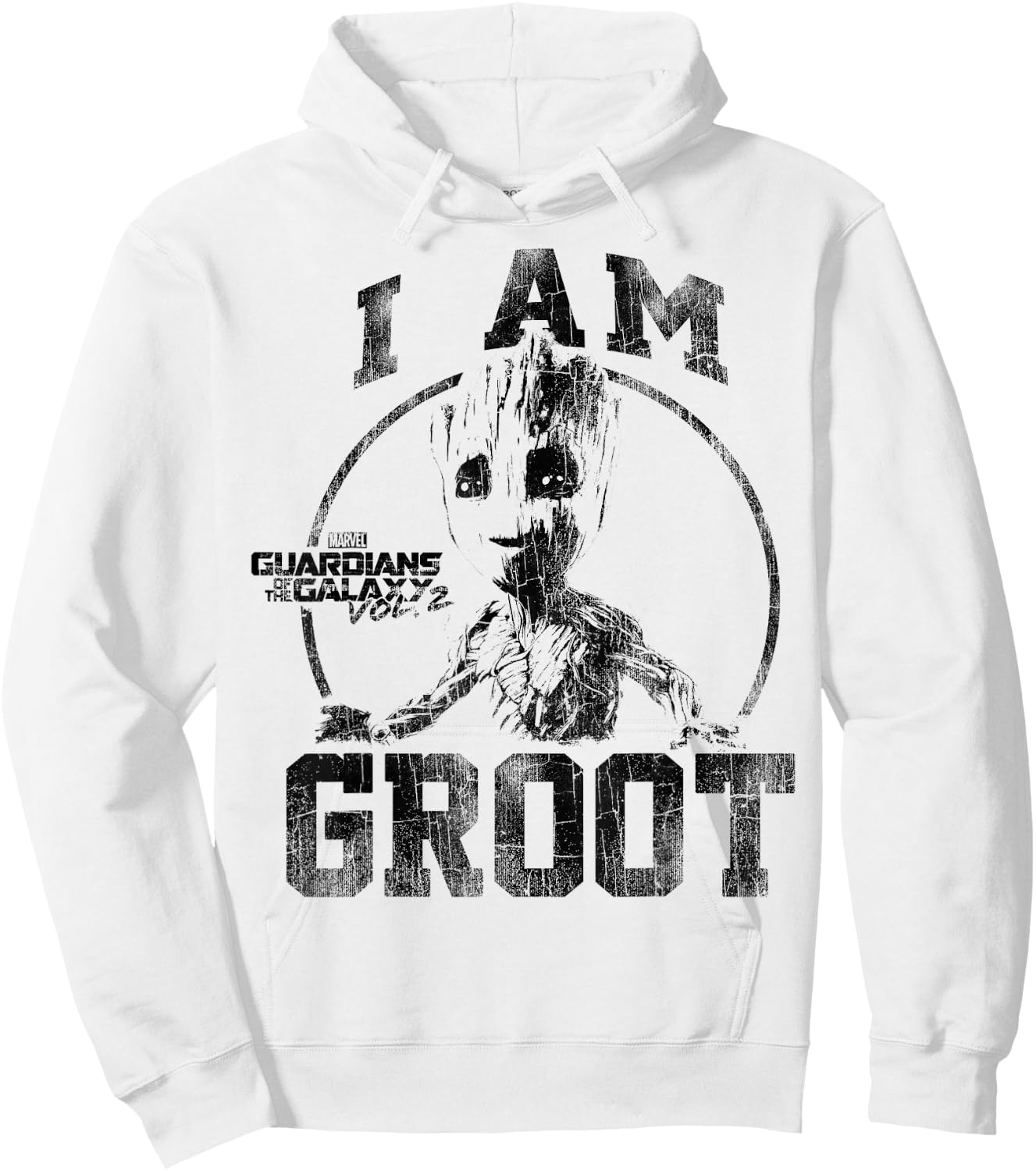 Marvel Guardians Vol.2 I Am Groot Collegiate Vintage Hoodie - Hoodie | White