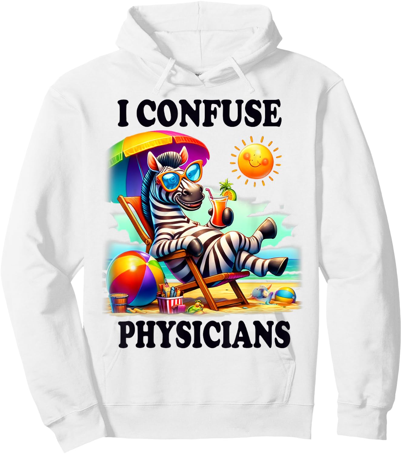 Funny Chronic Illness I confuse Physicians Hoodie - Hoodie | White