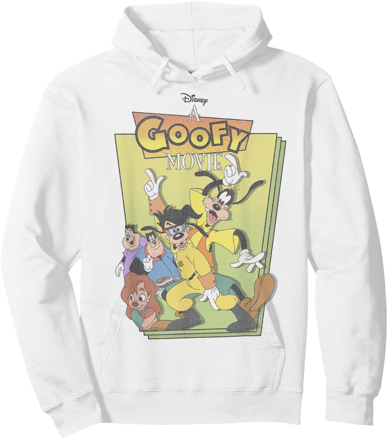 Disney A Goofy Movie Max Powerline Dance Logo Small Hoodie - Hoodie | White