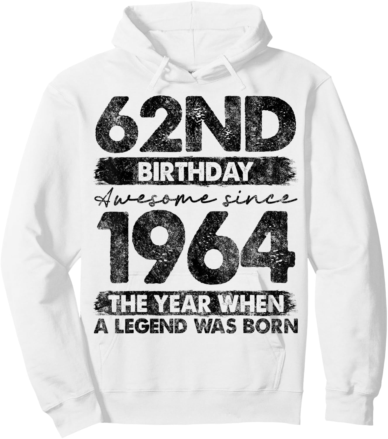 62 Year Old Gifts Vintage 1964 Limited Edition 62nd Birthday Hoodie - Hoodie | White