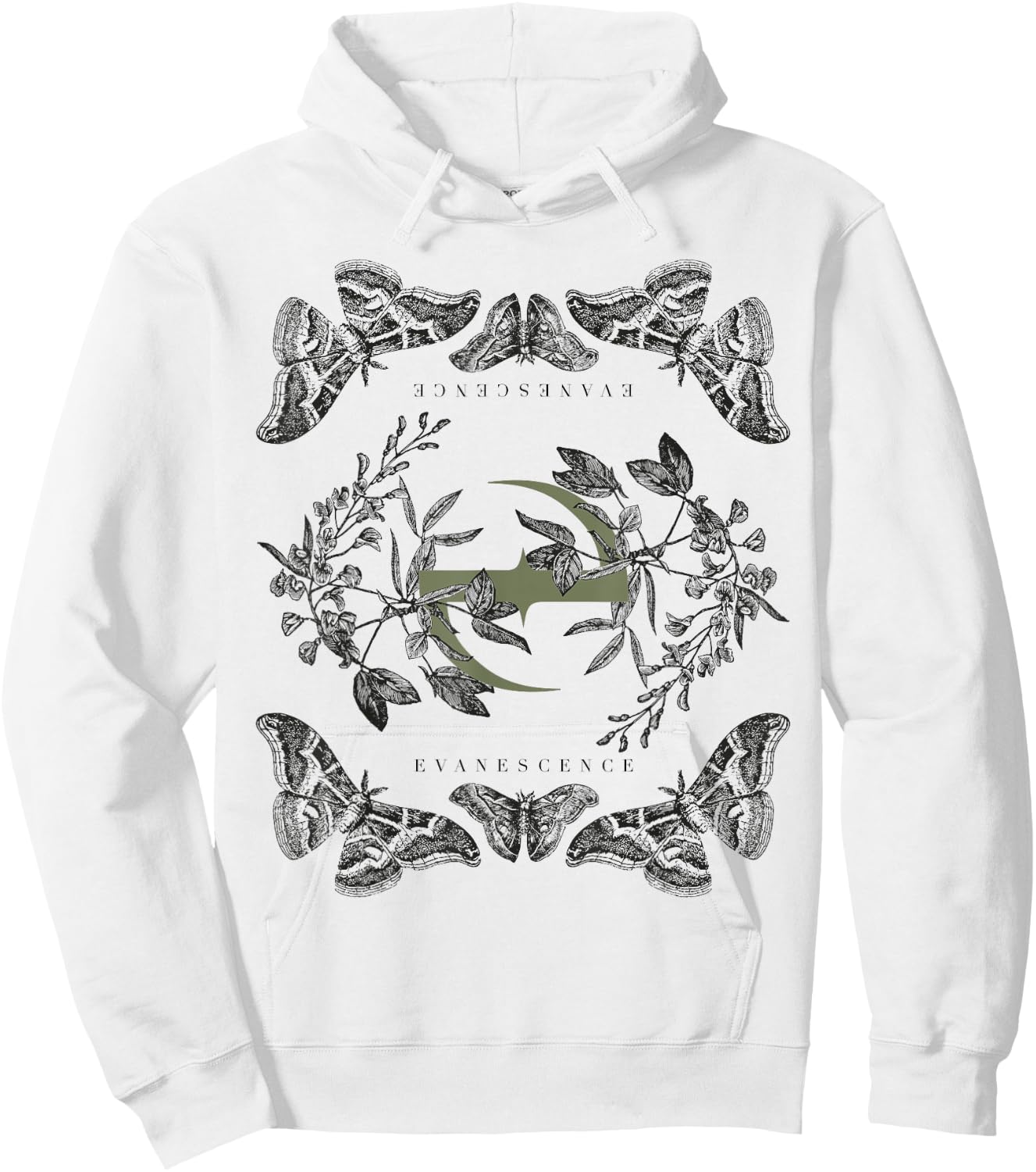 Evanescence – Synthesis Moth Hoodie - Hoodie | White