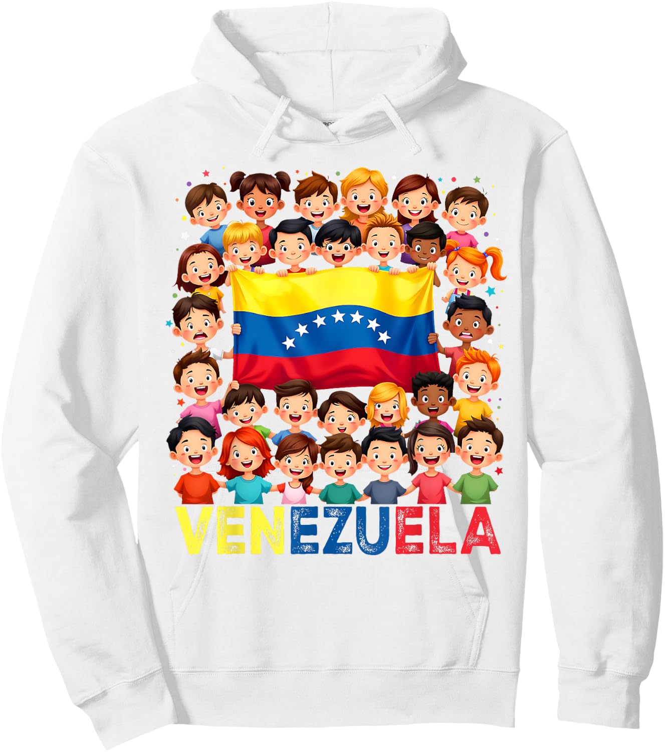 Hispanic Heritage Month Costume Venezuela Flag Pride Kids Hoodie - Hoodie | White
