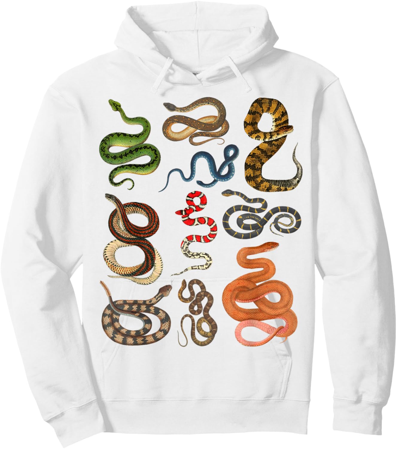 Types Of Snakes Educational Herpetologist Kids Boys Girls Hoodie - Hoodie | White