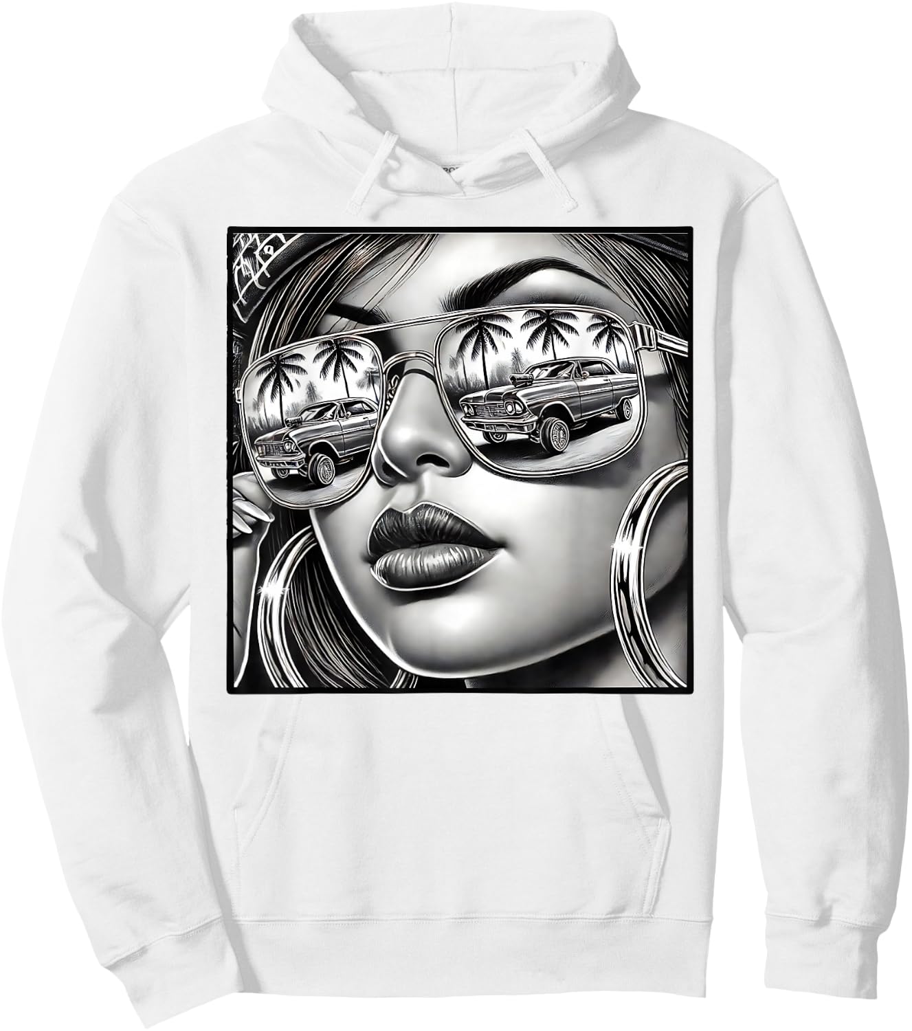 Urban Cultura Chicano Latino Mexican Pride Lowrider Chola Hoodie - Hoodie | White