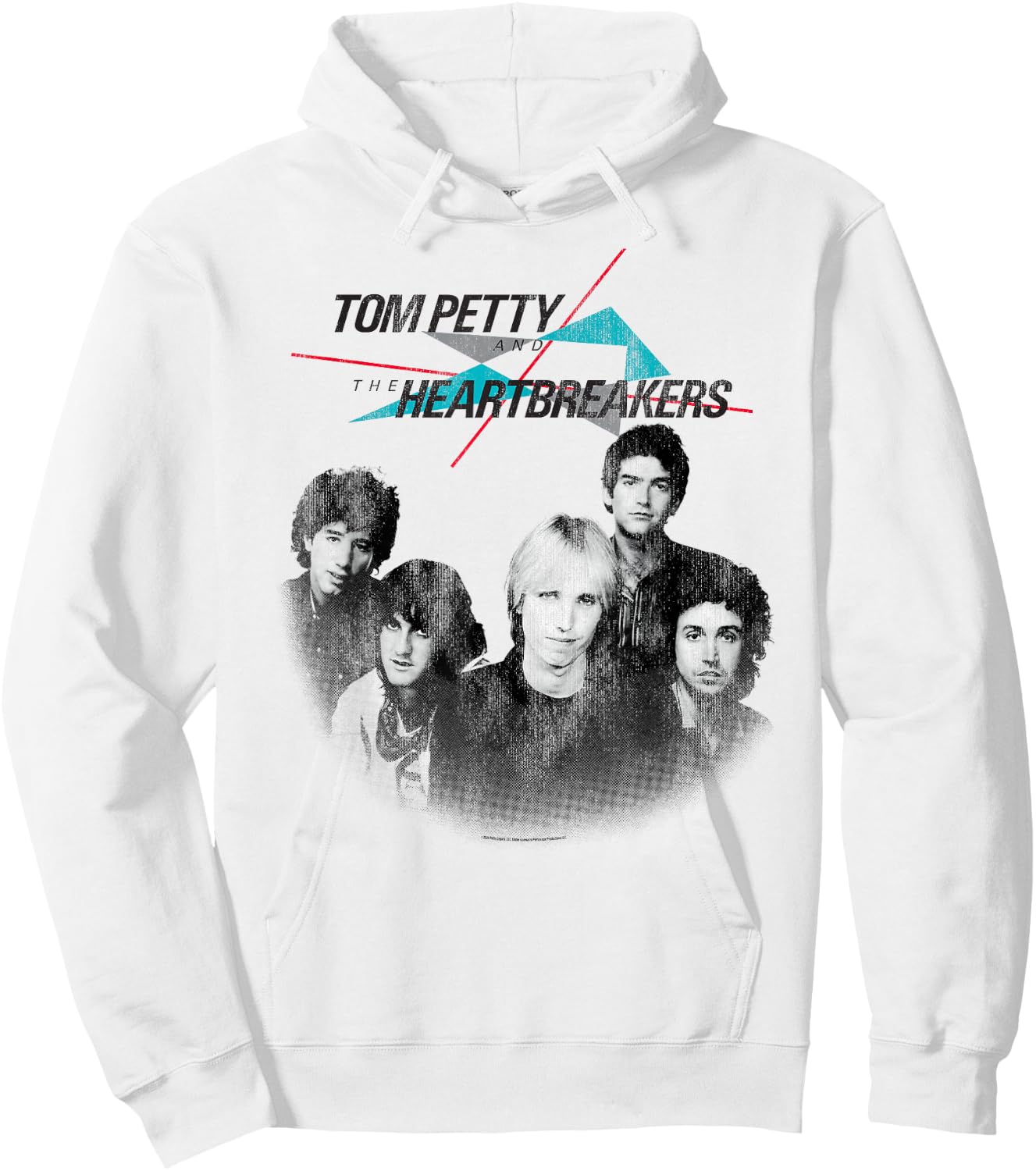 Tom Petty Long After Dark Band Photo Distressed Hoodie - Hoodie | White