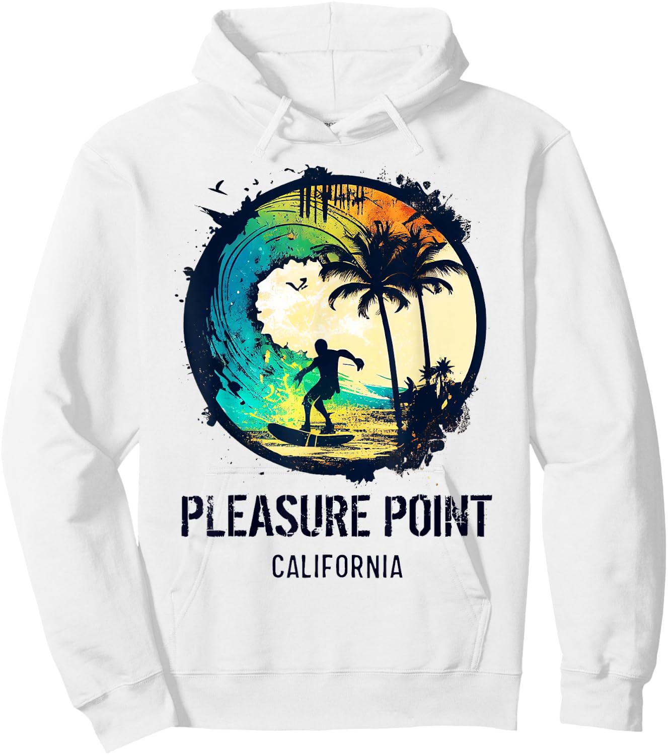 Pleasure Point California Hoodie - Hoodie | White