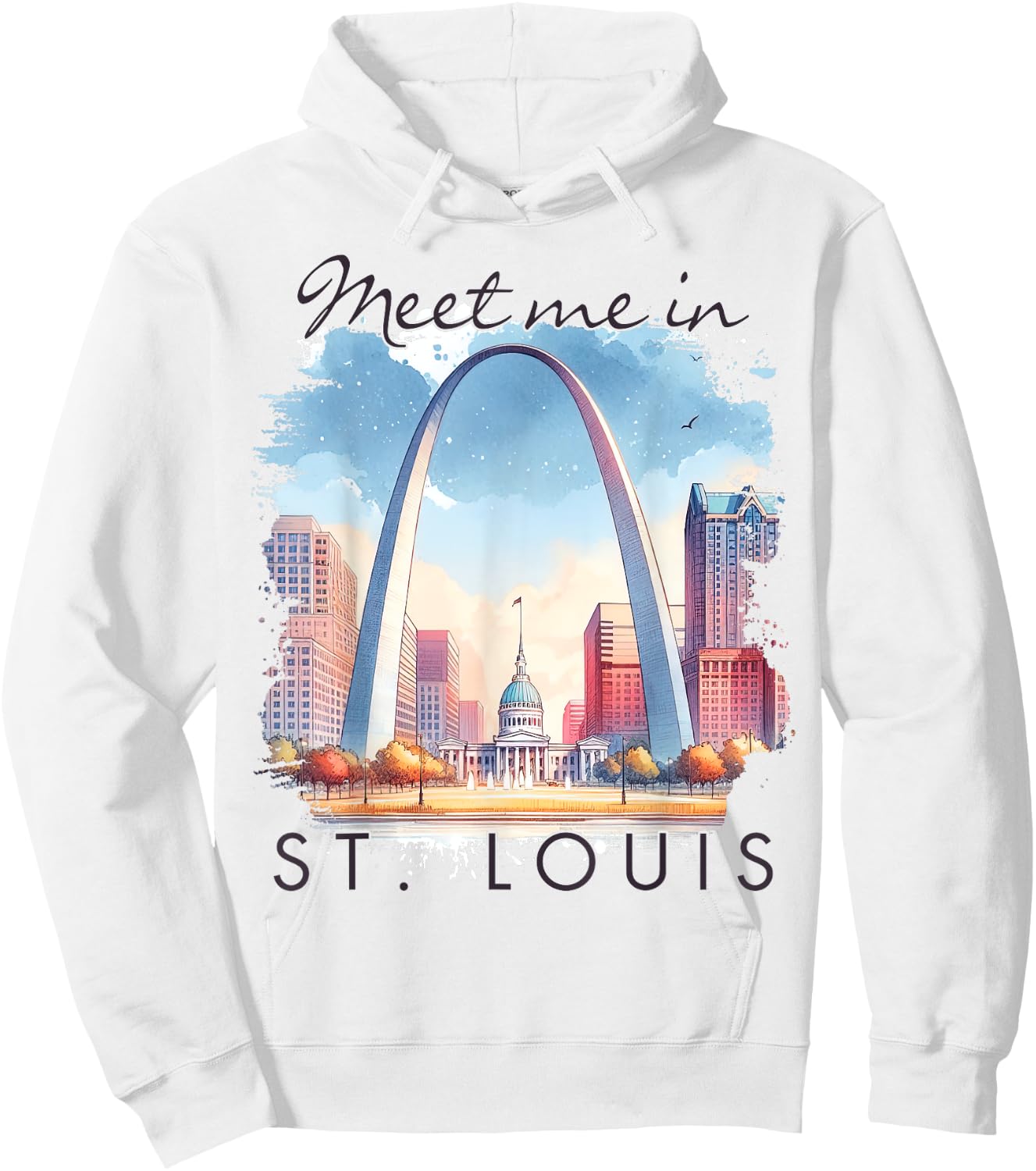 St. Louis Missouri Travel Lover Trip Meet Me In St. Louis Hoodie - Hoodie | White