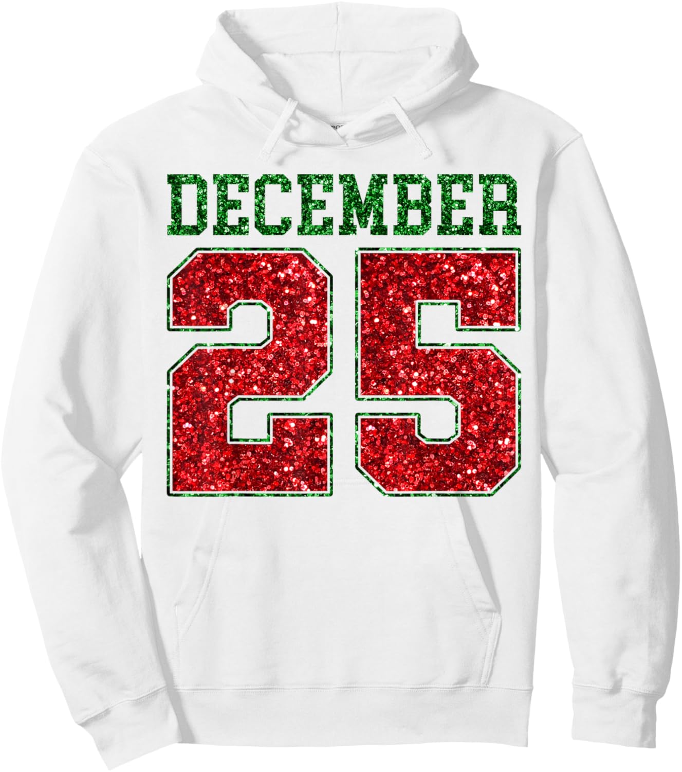 Merry Christmas December 25 Funny Family Christmas 2 Sided Hoodie - Hoodie | White