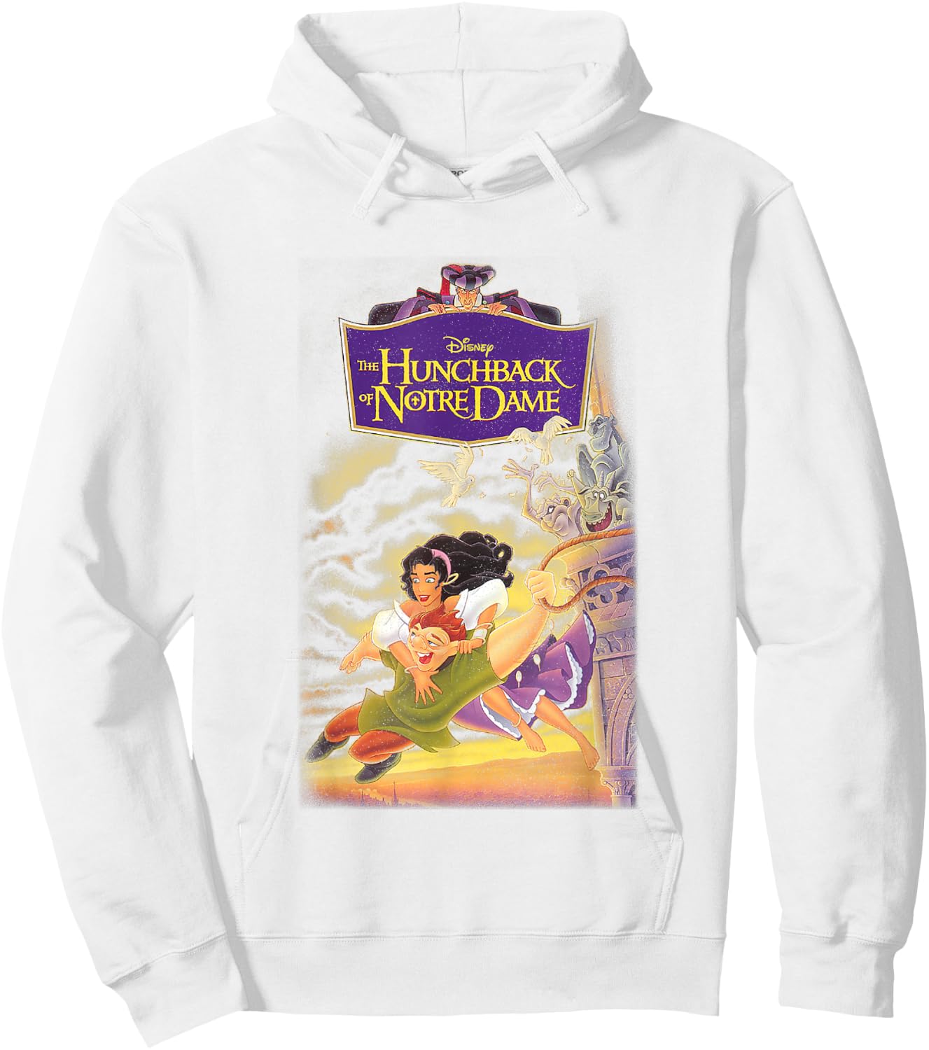 Disney The Hunchback of Notre Dame Iconic Group Shot Cover Hoodie - Hoodie | White
