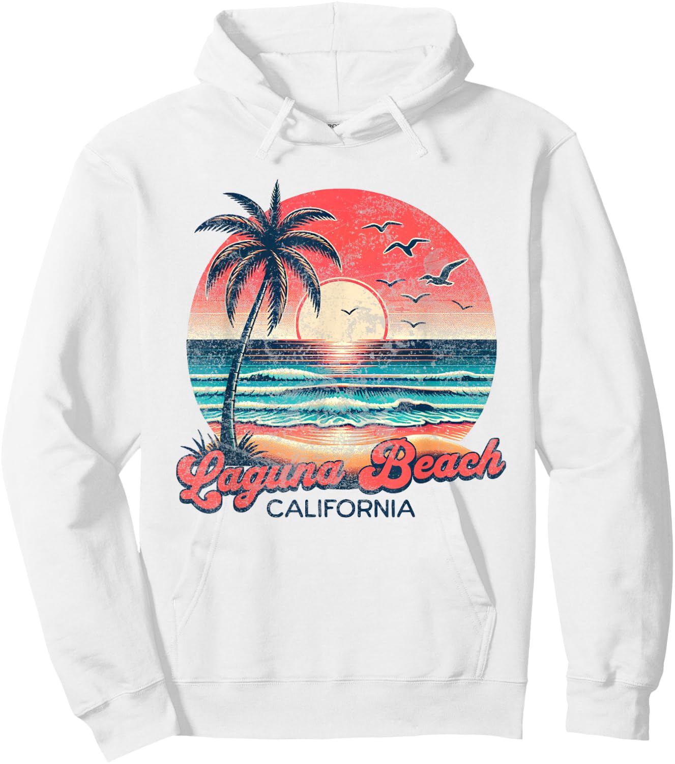 Laguna Beach Women Girls Kids Hoodie - Hoodie | White