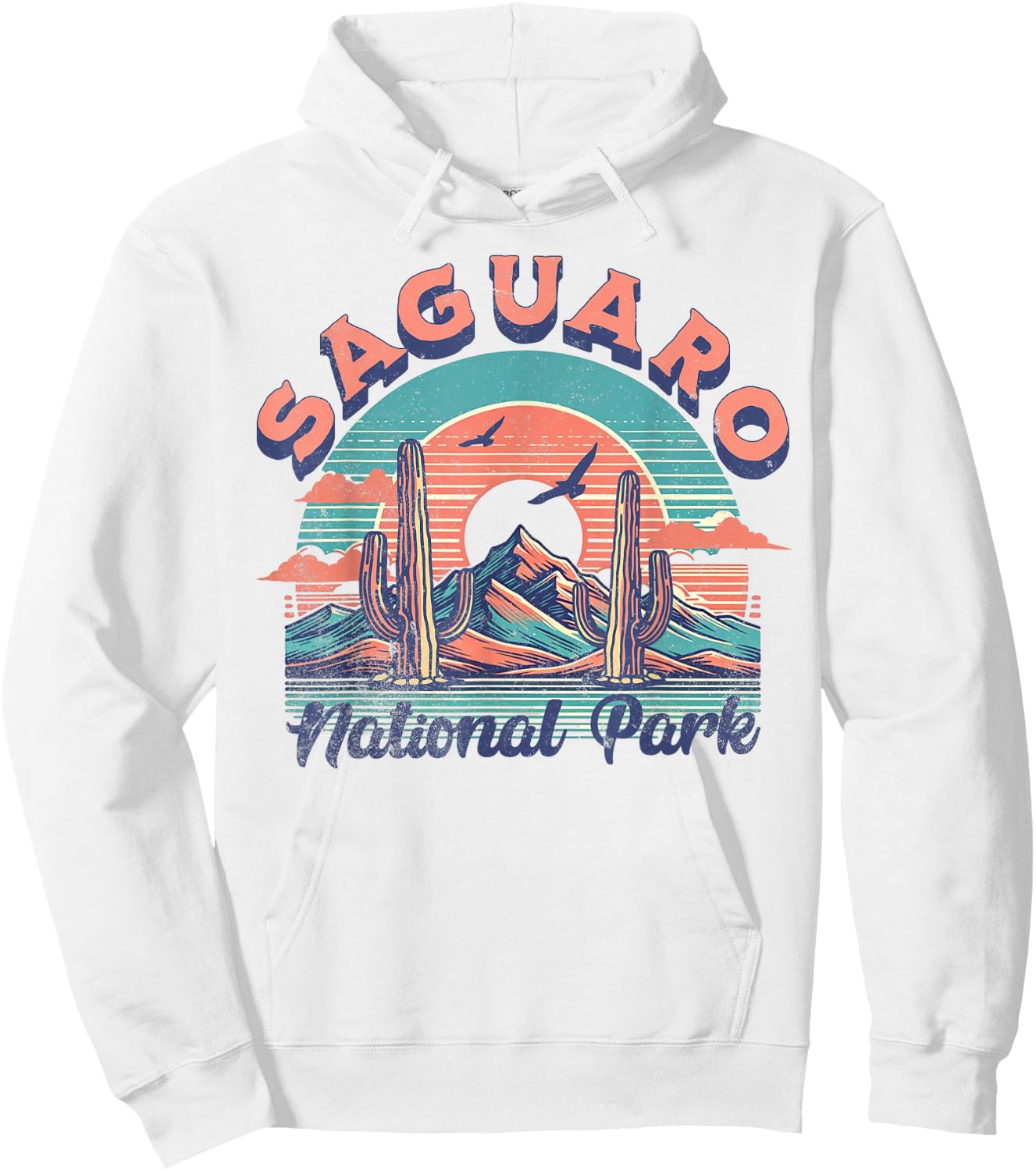 Saguaro National Park Hoodie - Hoodie | White