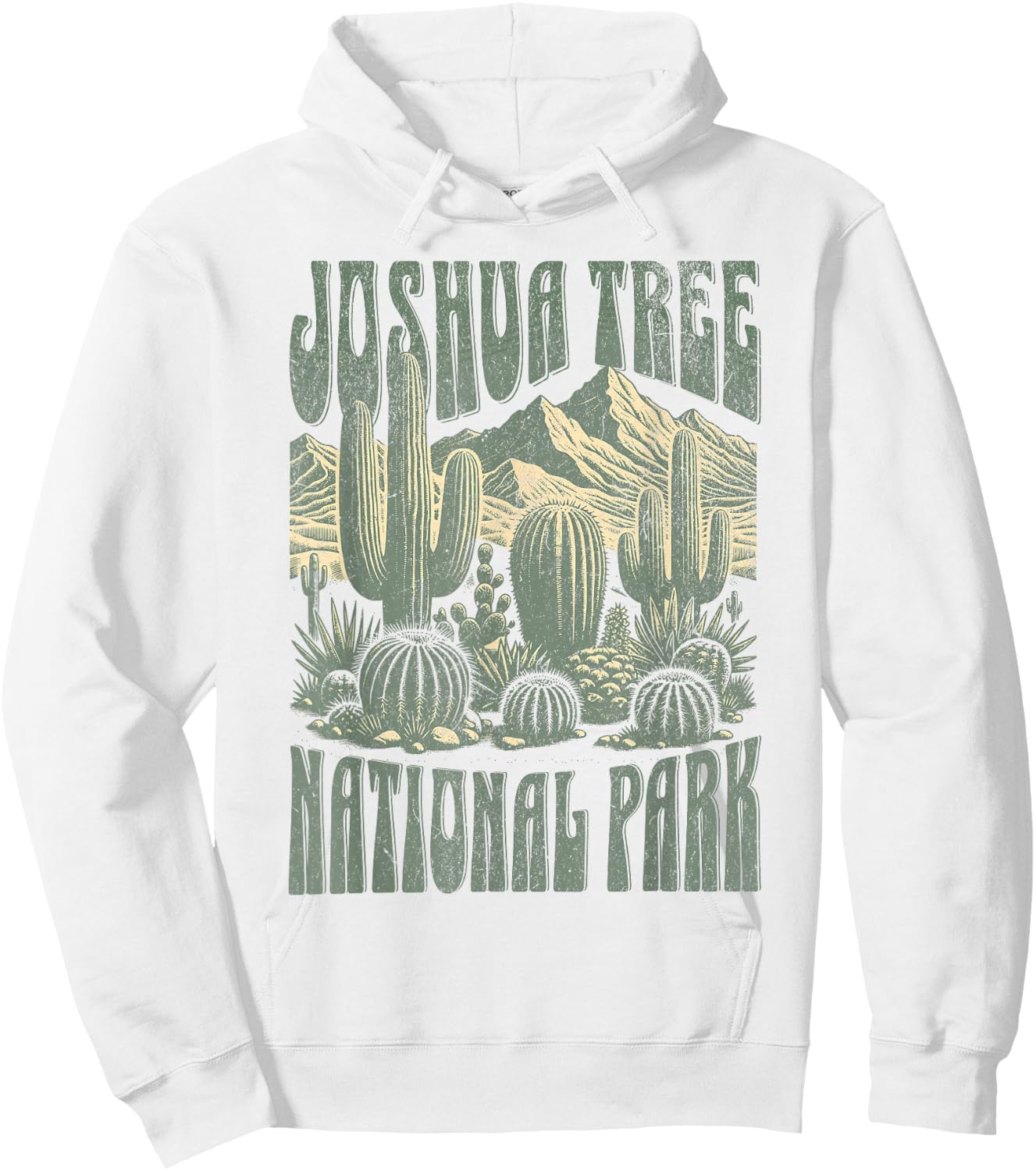 Joshua Tree National Park Hoodie - Hoodie | White