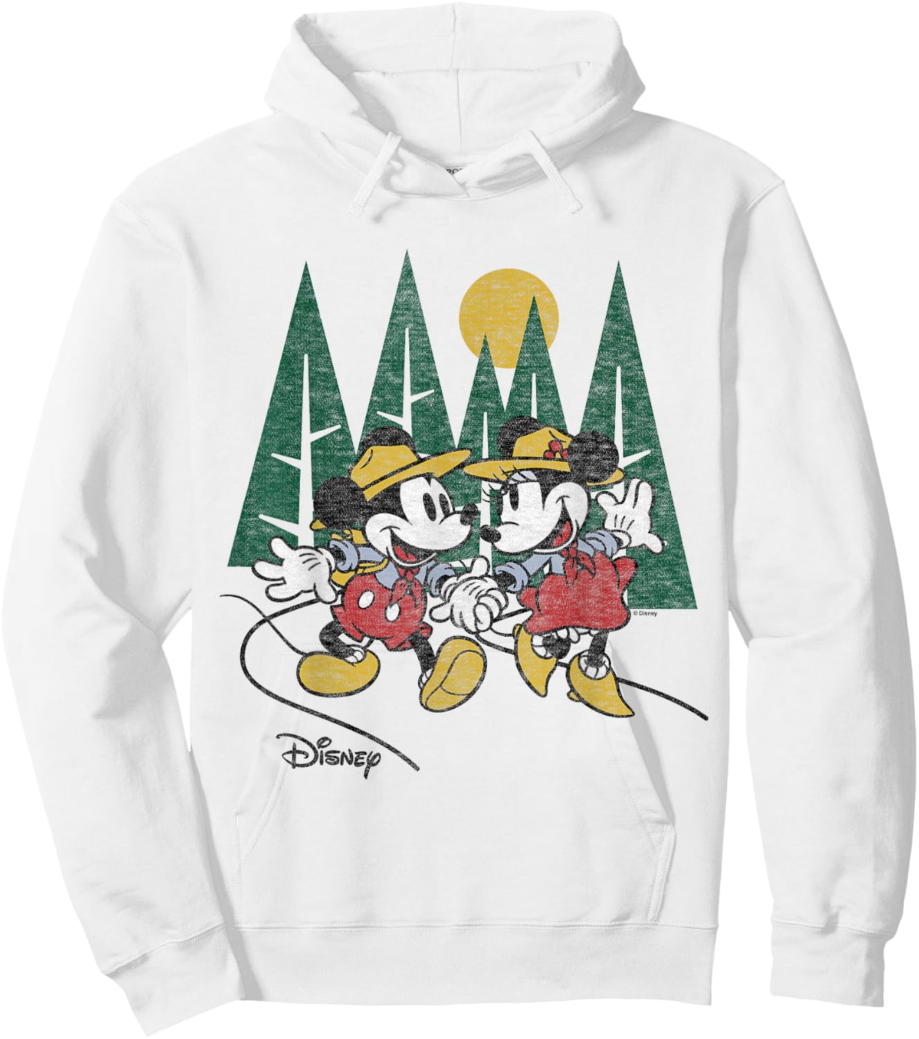 Disney - Mickey Minnie Hiking Hoodie - Hoodie | White