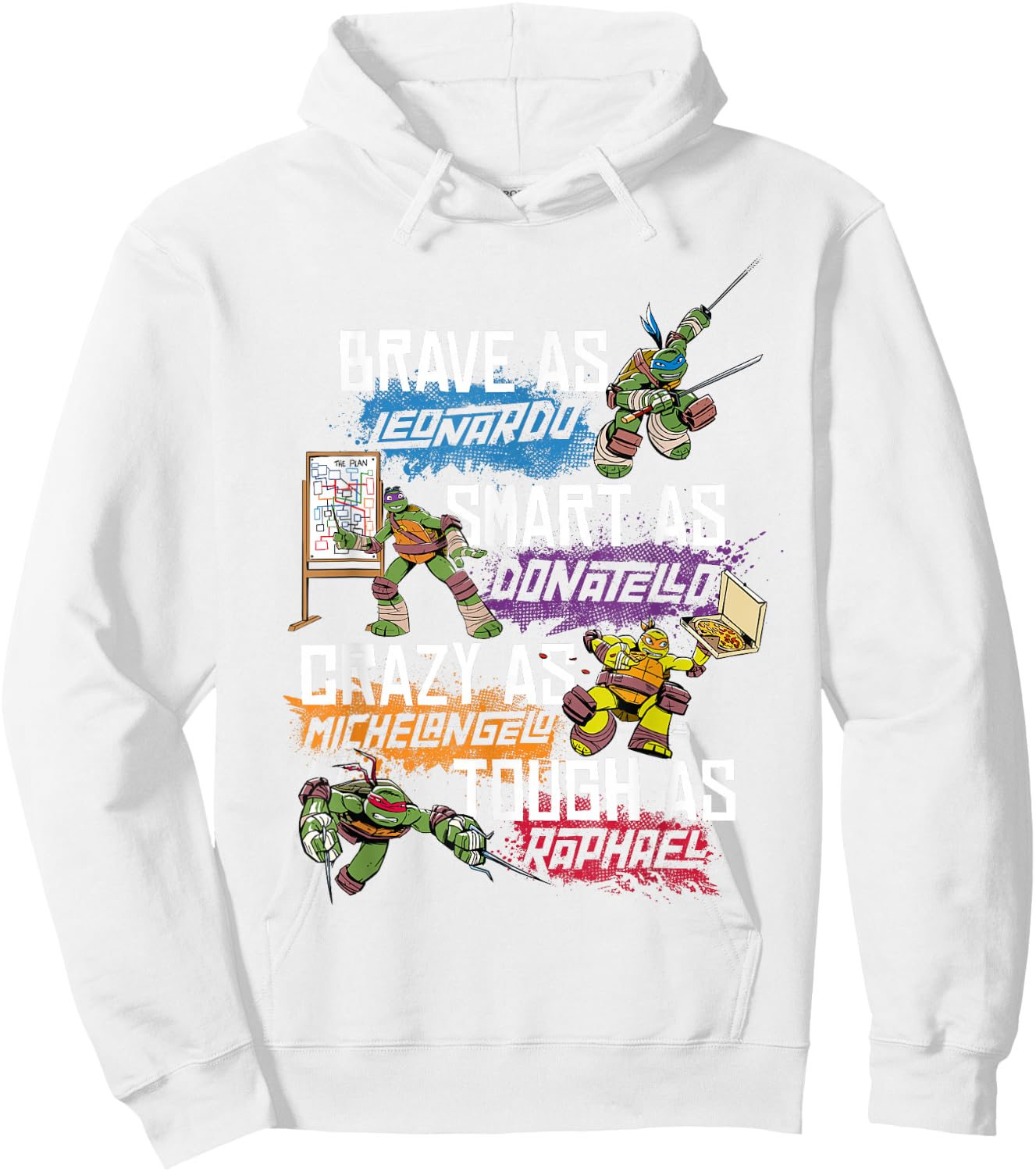 Teenage Mutant Ninja Turtles Personality Descriptions Hoodie - Hoodie | White