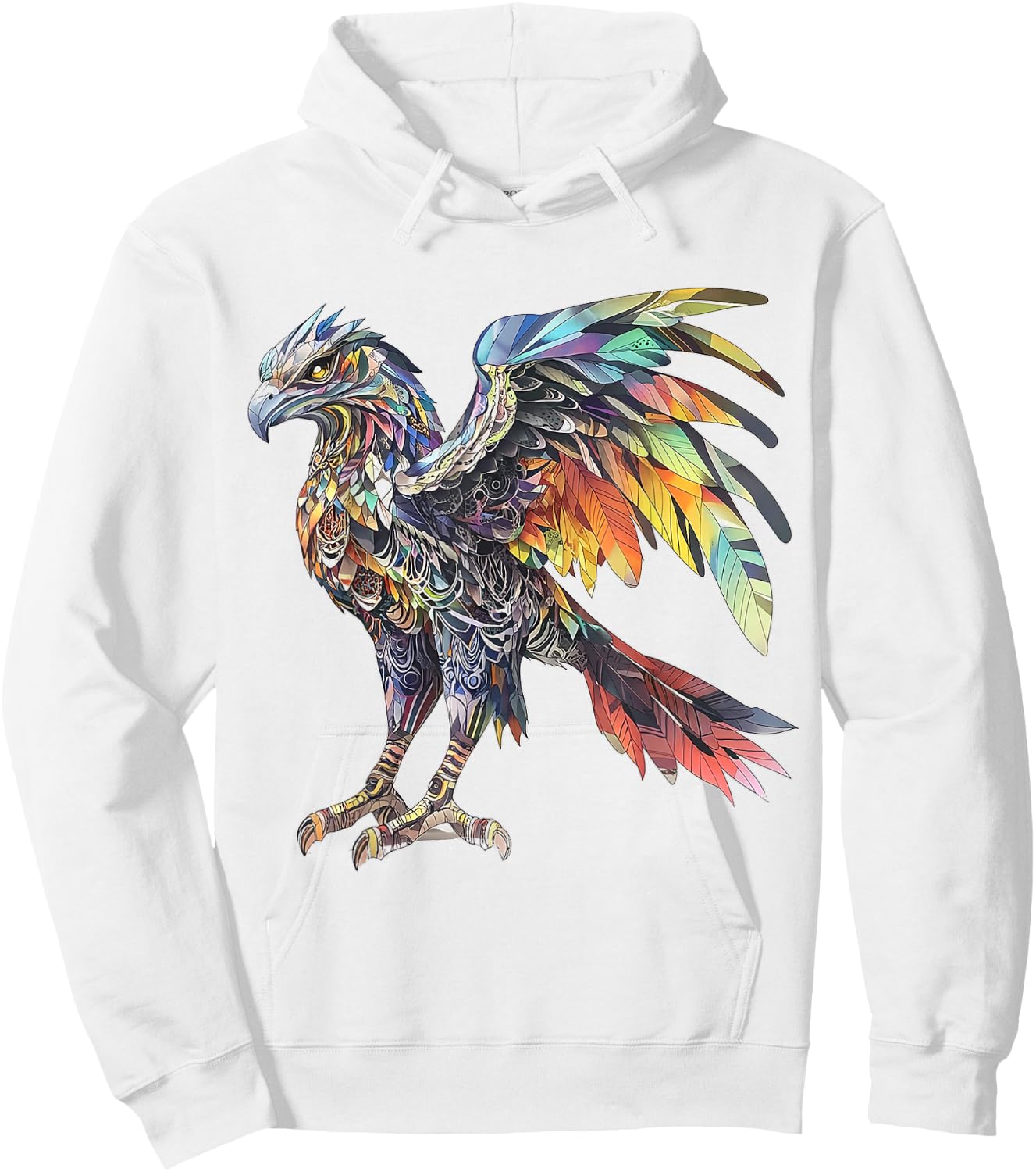 Griffin Mythical Graphic Fantasy Artwork Griffin Hoodie - Hoodie | White