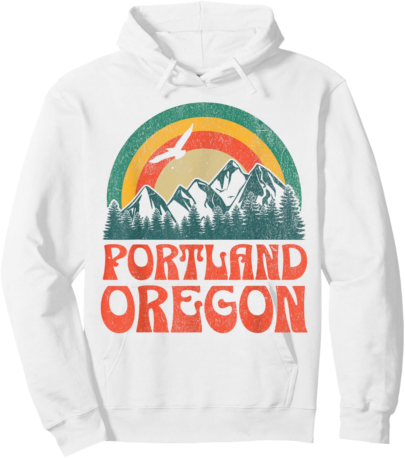 Portland Oregon Hoodie - Hoodie | White
