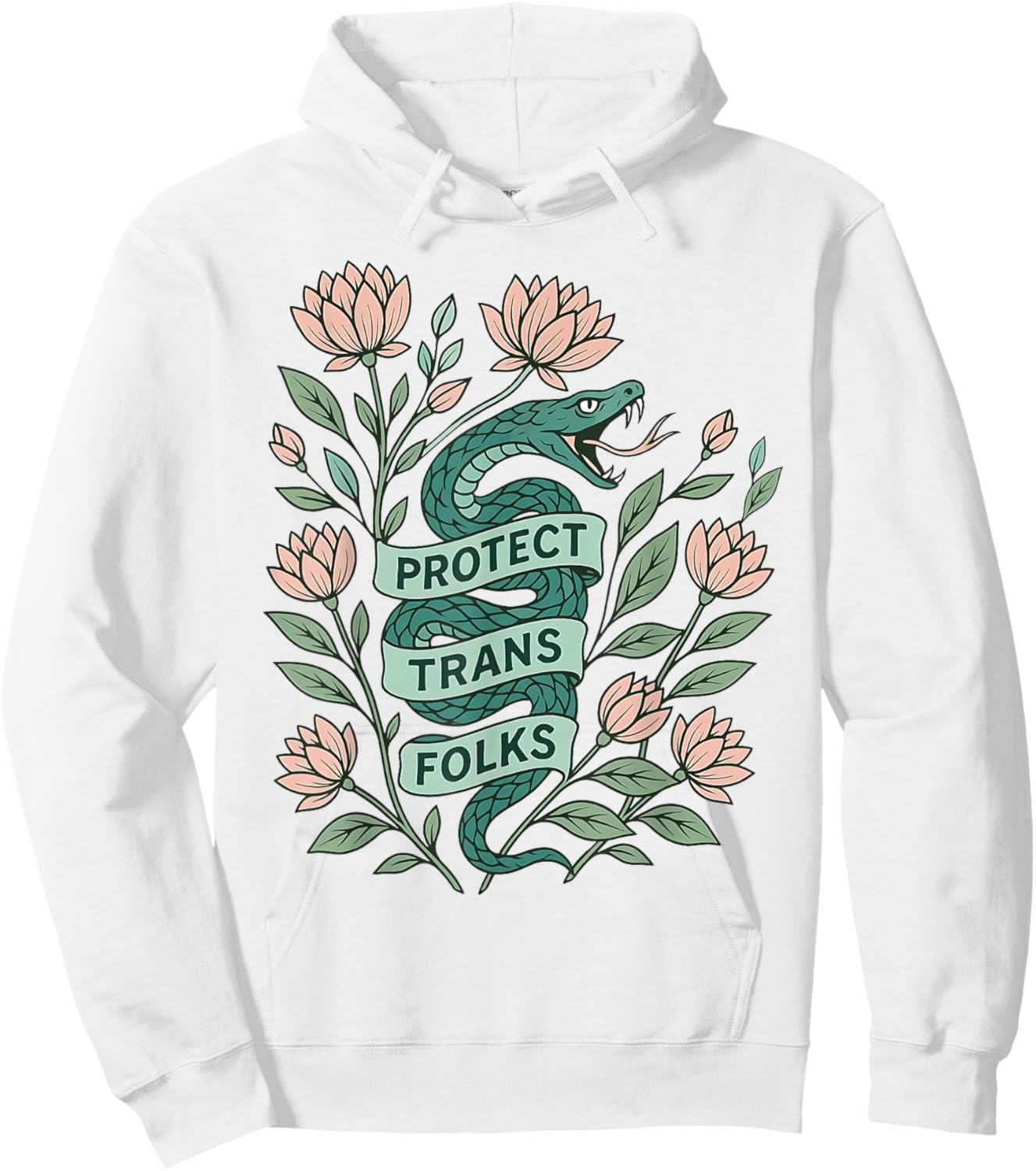 Retro Protect Trans Folks Protect Trans Rights Human Rights Hoodie - Hoodie | White