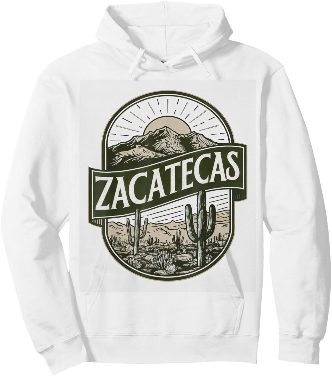 Zacatecas Mexico Souvenir Hoodie - Hoodie | White
