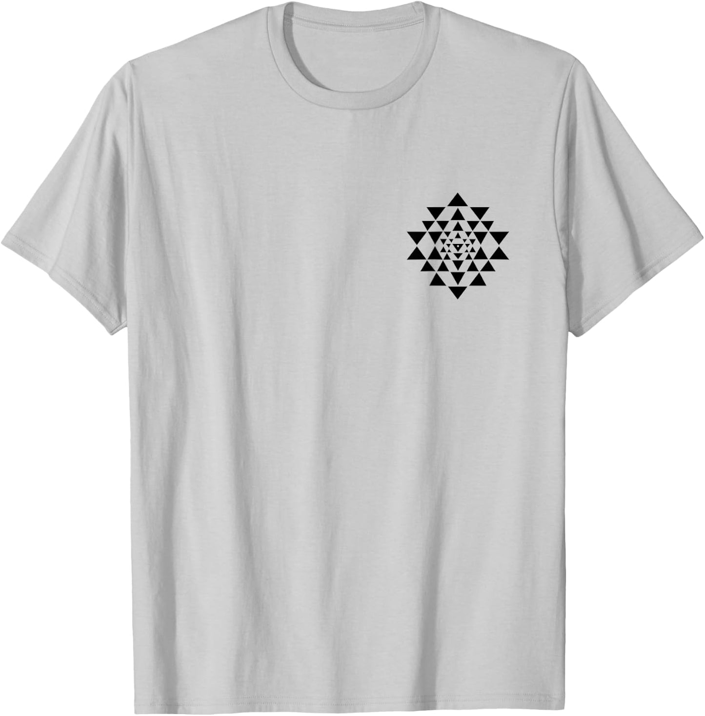 Shri Yantra Buddhism Meditation Sacred Geometry Zen Chakra T-Shirt - T-Shirt | Ash
