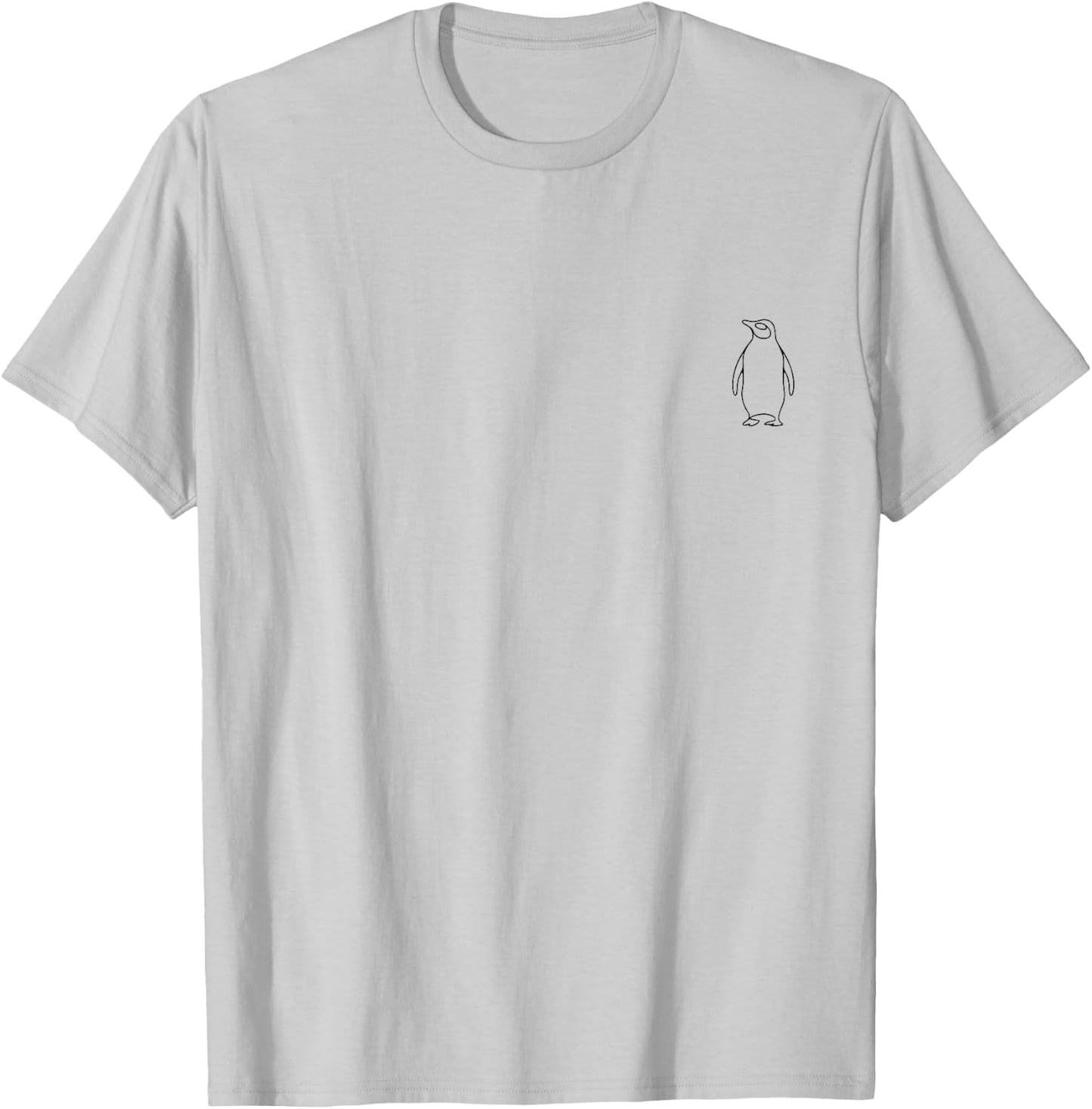 Penguin Minimalistic T-Shirt - T-Shirt | Ash