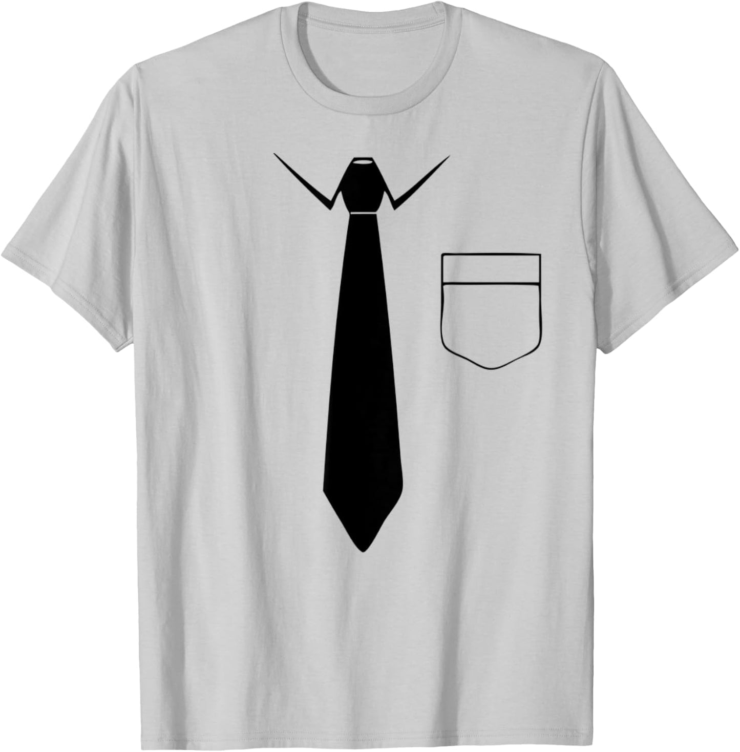 Novelty Collar and Tie , Dress code? No problem. Funny T-Shirt - T-Shirt | Ash
