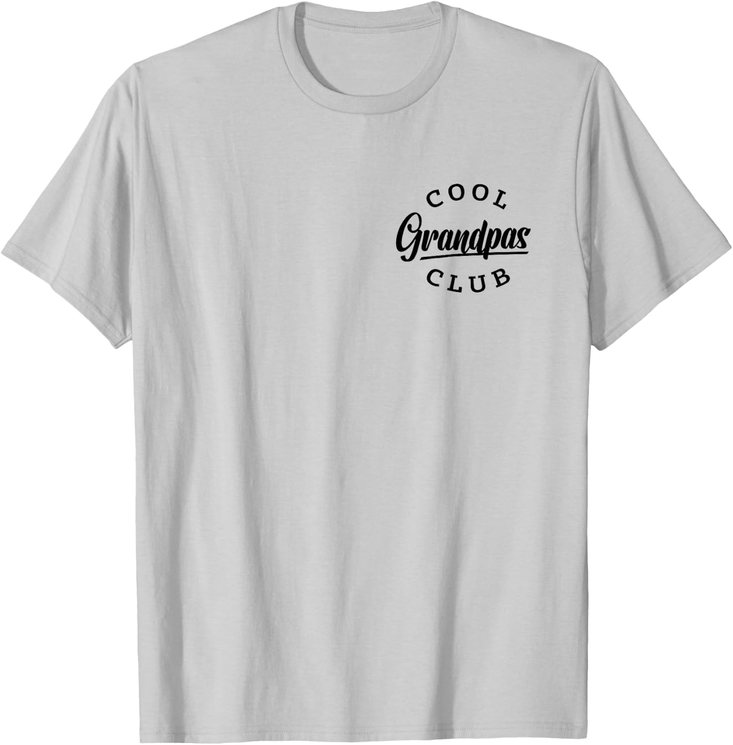 Cool Grandpas Club Pocket Funny Father's Day Cool Grandpa T-Shirt - T-Shirt | Ash