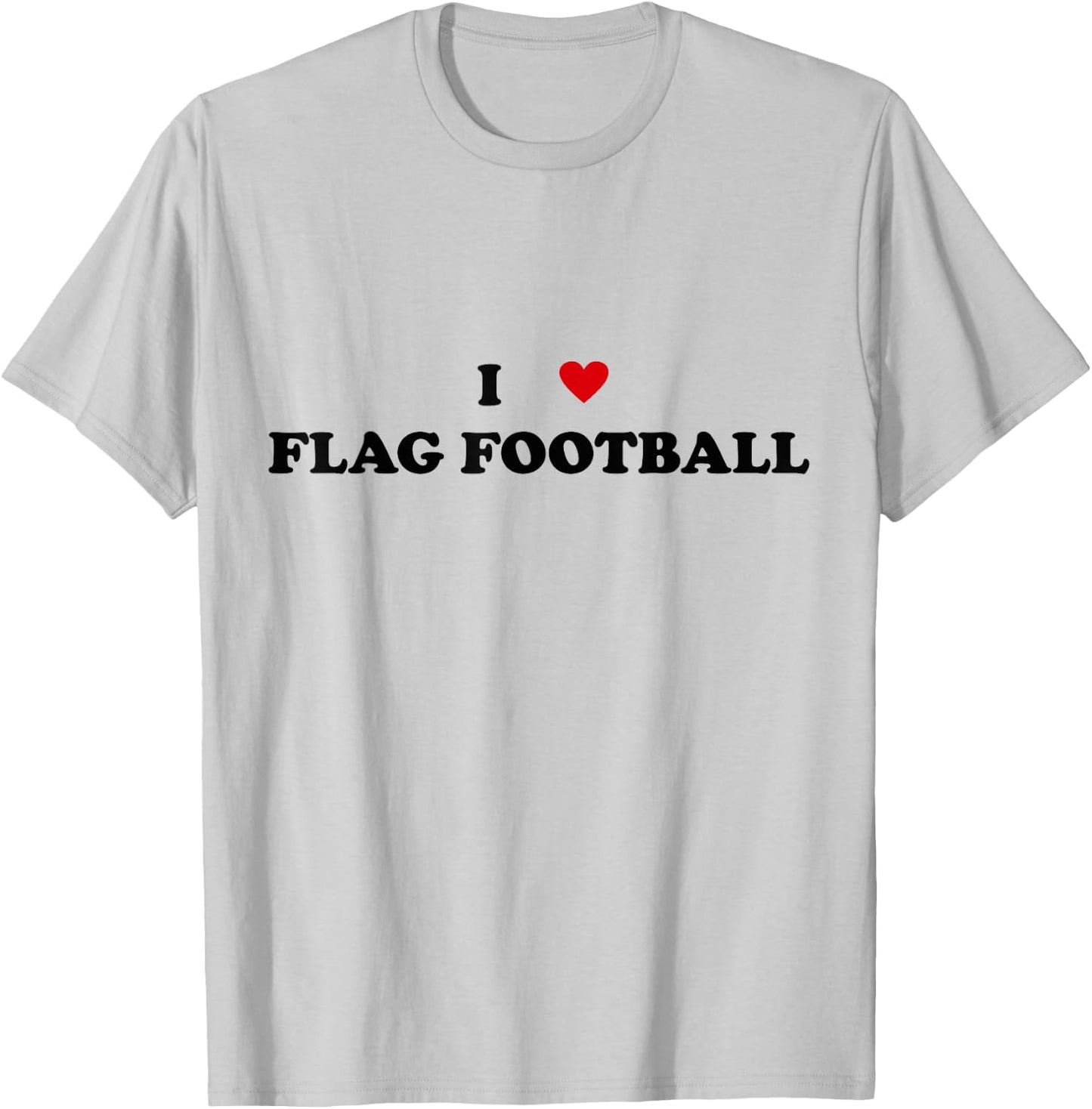 I Heart Flag football player - I Love Flag Football T-Shirt - T-Shirt | Ash