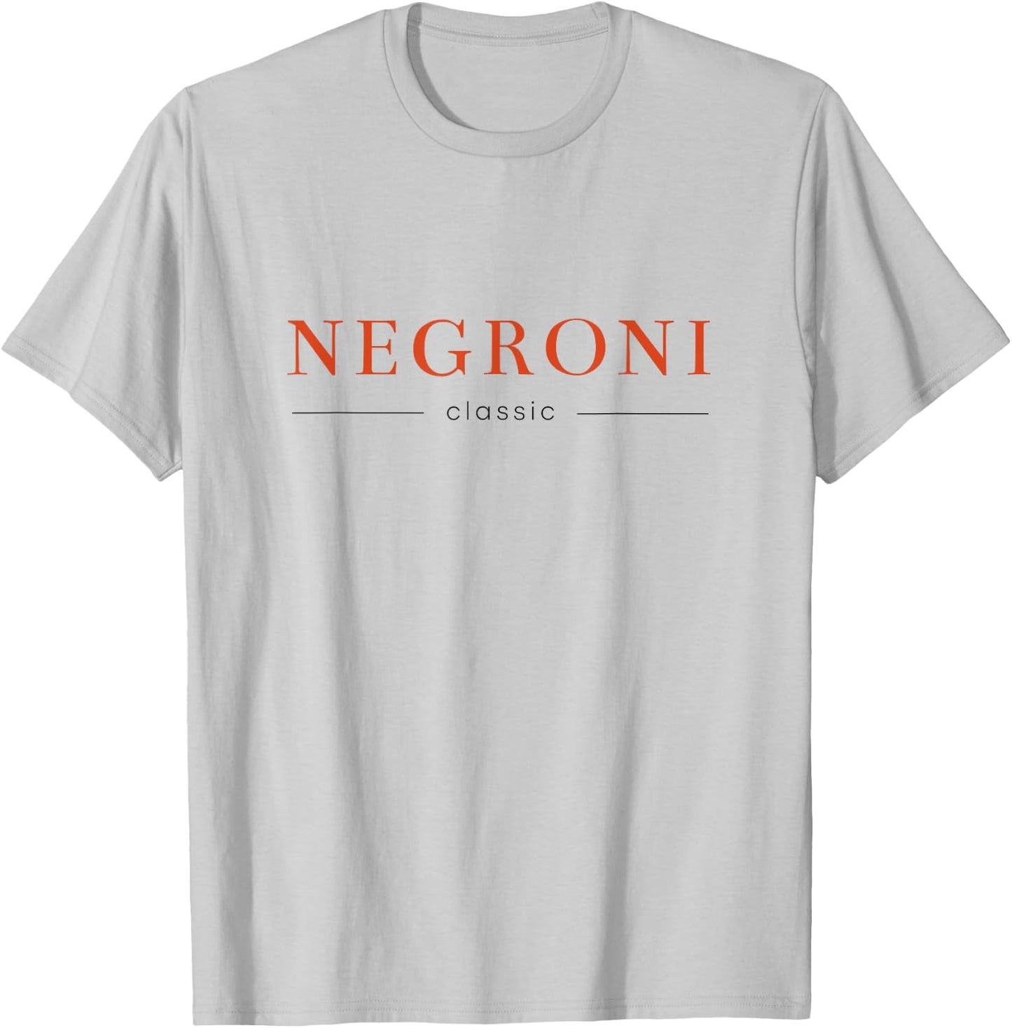 Negroni Classic | Gin Vermouth Cocktail Drink Club & Team T-Shirt - T-Shirt | Ash