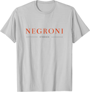 Negroni Classic | Gin Vermouth Cocktail Drink Club & Team T-Shirt - T-Shirt | Ash