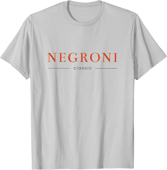 Negroni Classic | Gin Vermouth Cocktail Drink Club & Team T-Shirt - T-Shirt | Ash
