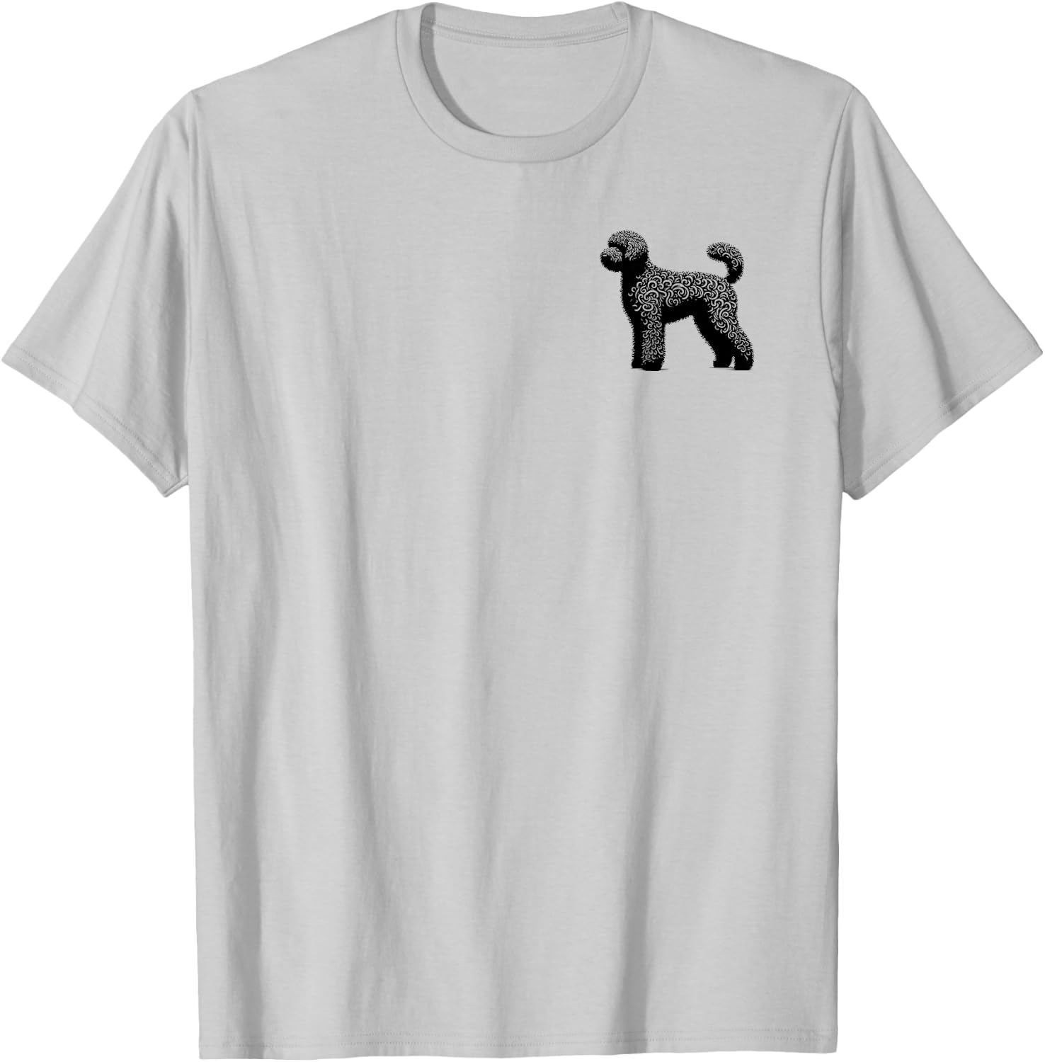Dog Dad Mom Lover - Monochromatic Whoodle T-Shirt - T-Shirt | Ash