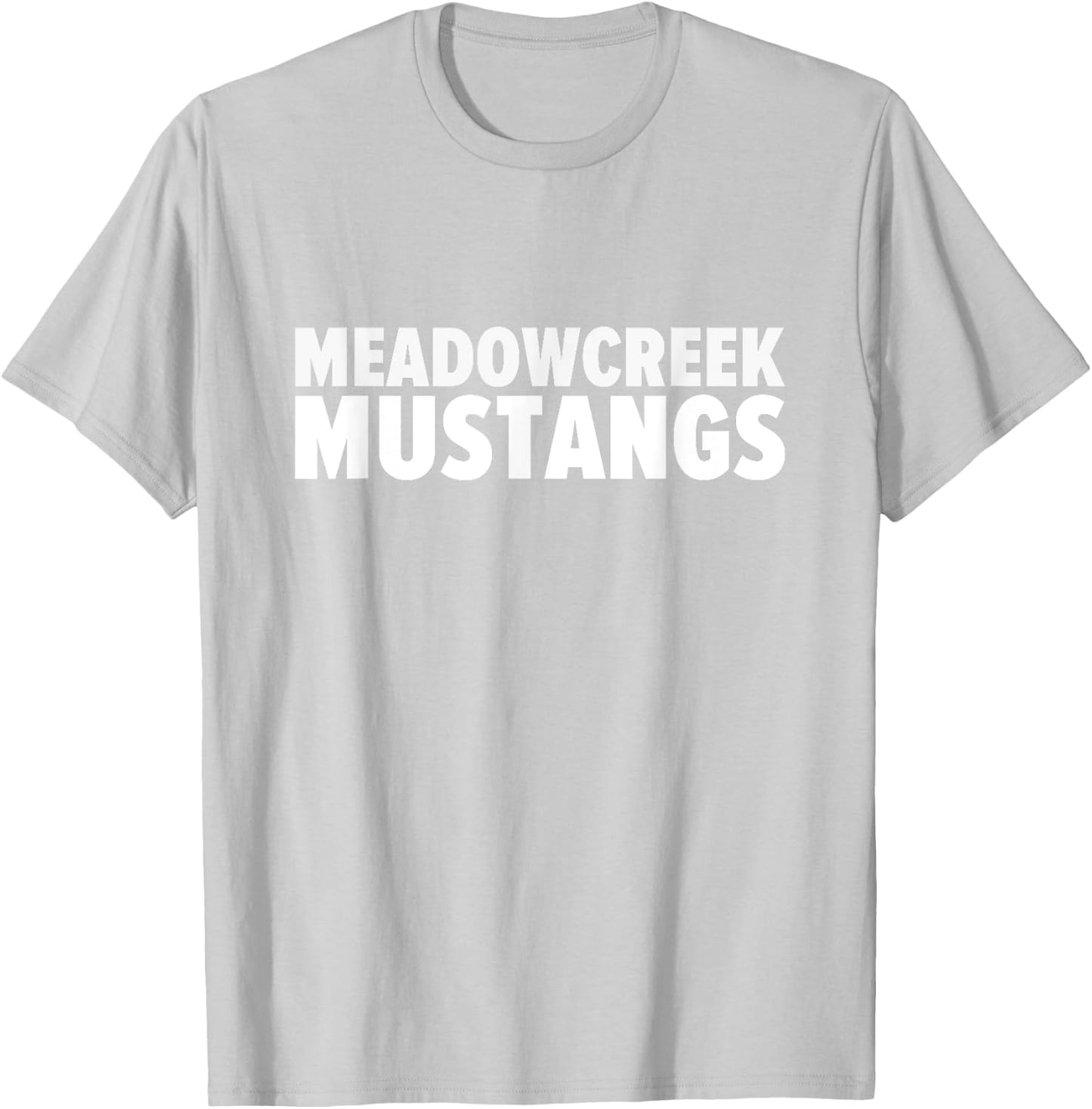 Meadowcreek Mustangs Bold T-Shirt - T-Shirt | Ash