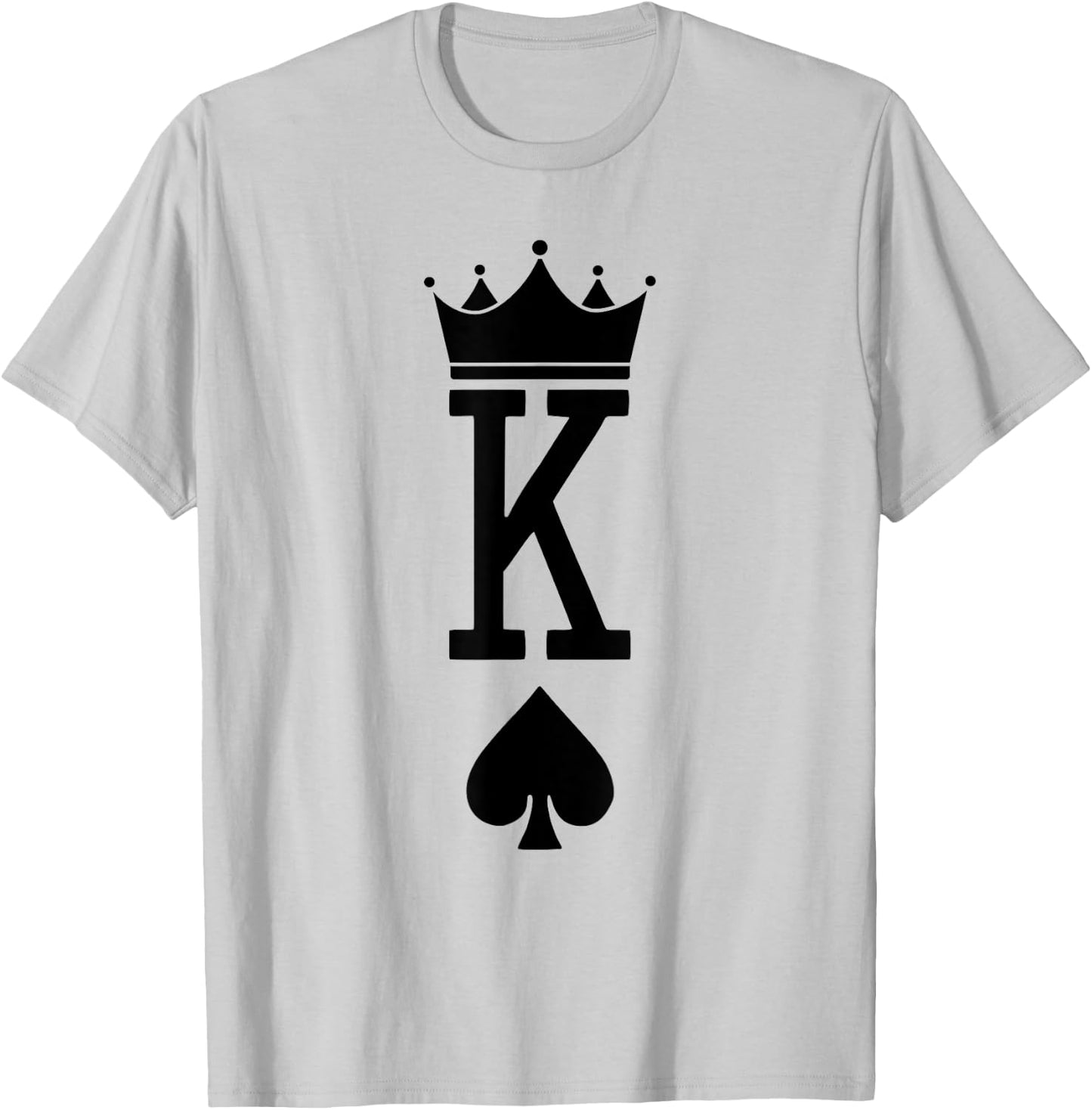 King Spades Card Game Lover Dice Games Lover Card Symbols T-Shirt - T-Shirt | Ash