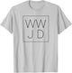 WWJD What Would Jesus Do Christian Trendy T-Shirt - T-Shirt | Ash
