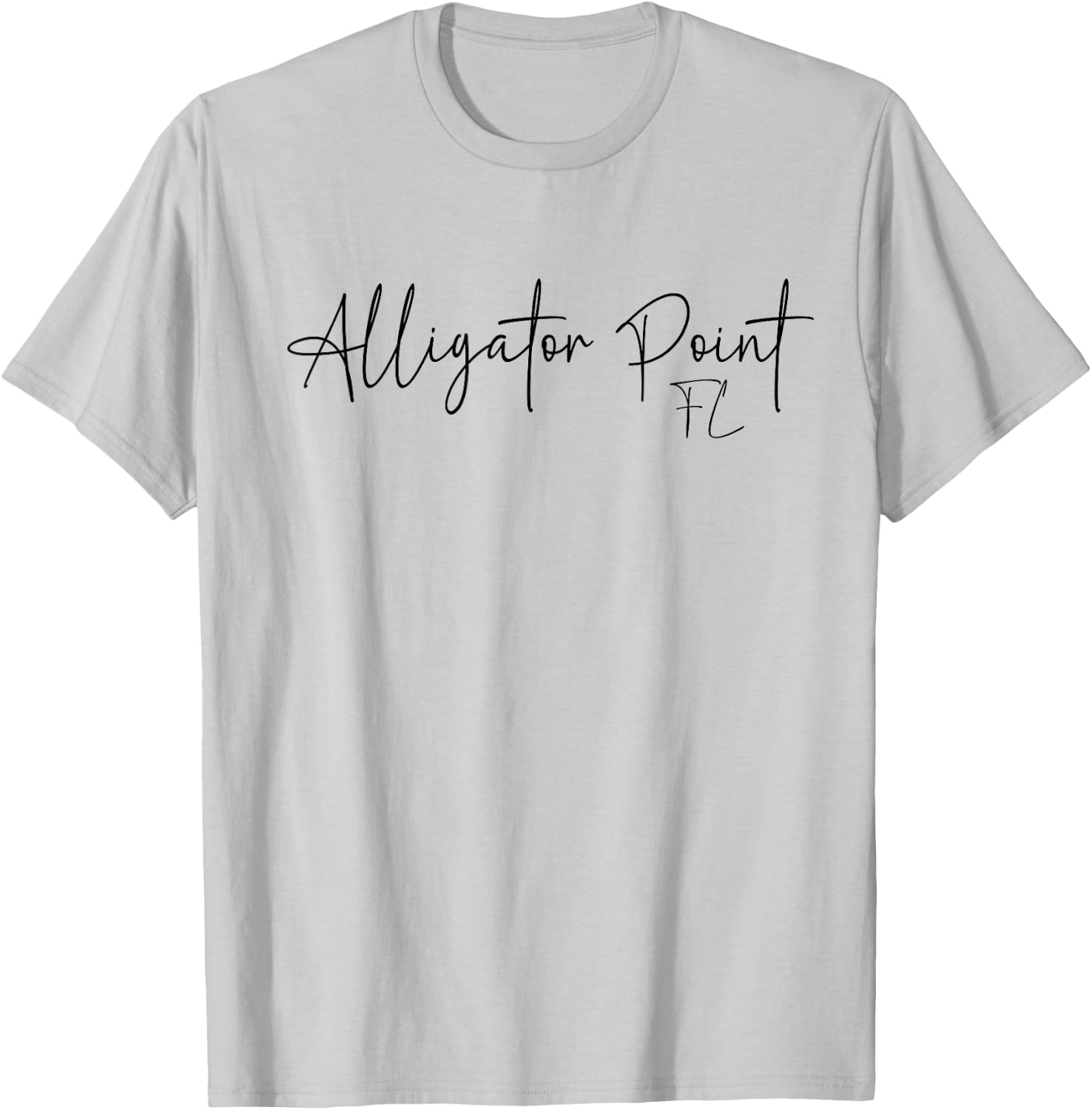 Alligator Point Florida CA Retro T-Shirt - T-Shirt | Ash