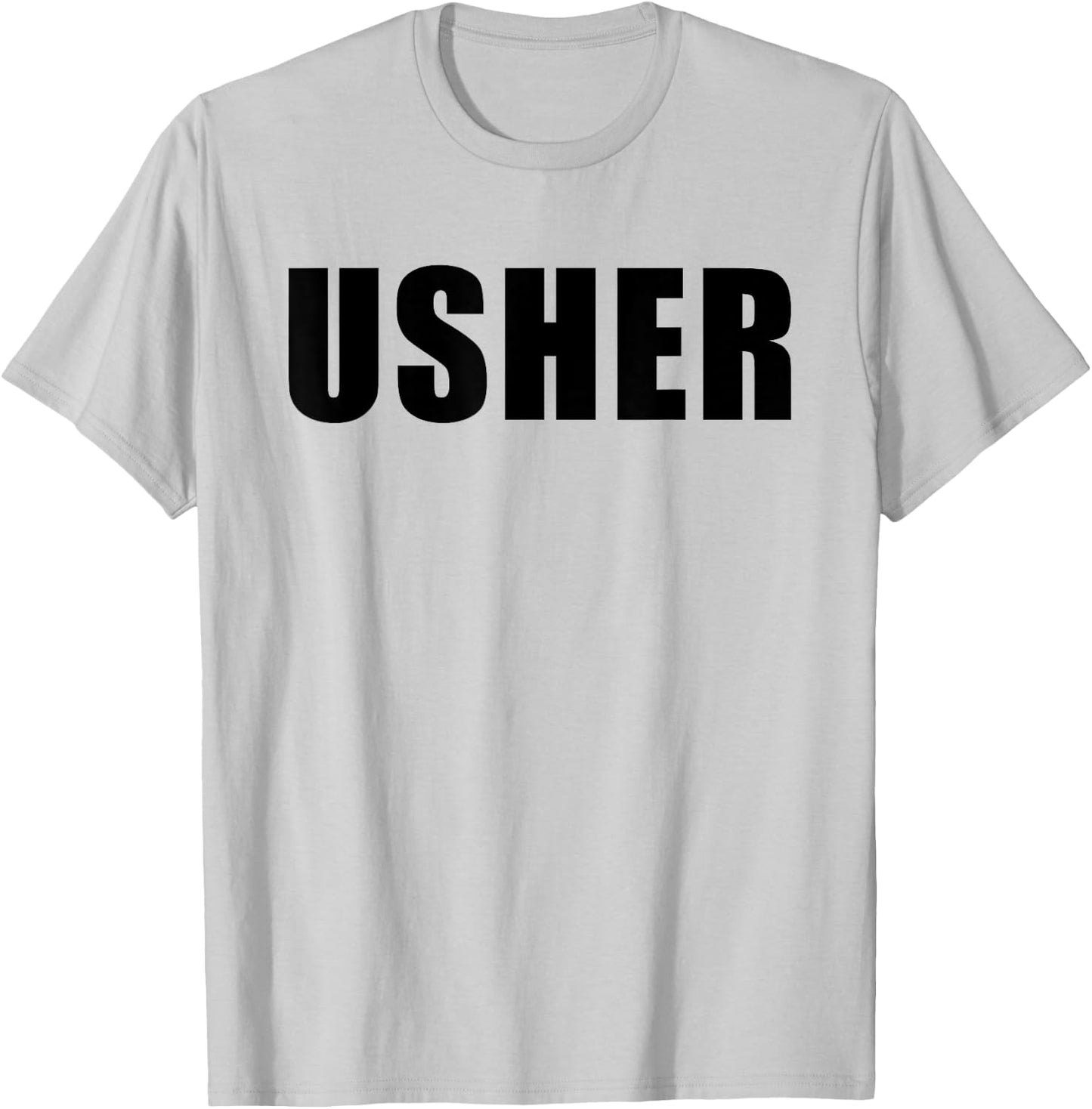 Church Usher - Christian Faith Staff & Volunteer Uniform T-Shirt - T-Shirt | Ash