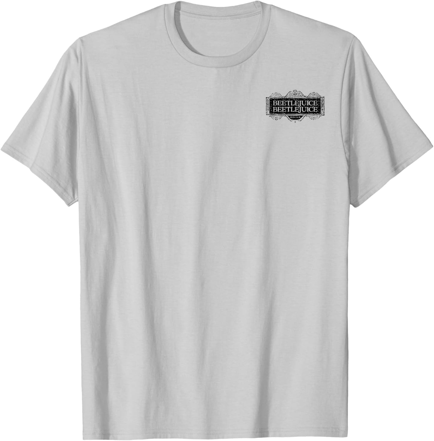 Beetlejuice - The Afterlife Advertisement with Logo T-Shirt - T-Shirt | Ash