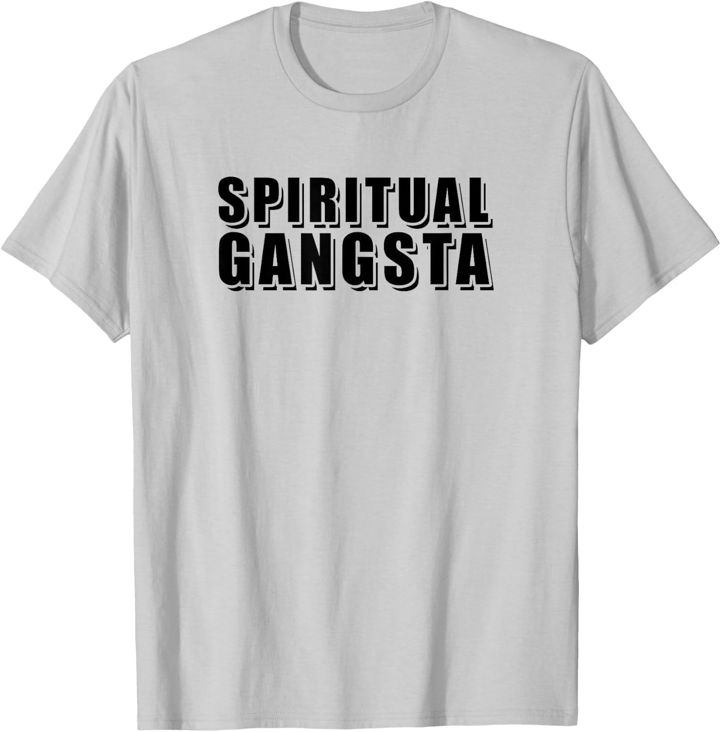 Funny Yoga Spiritual Gangsta Shirts T-Shirt - T-Shirt | Ash