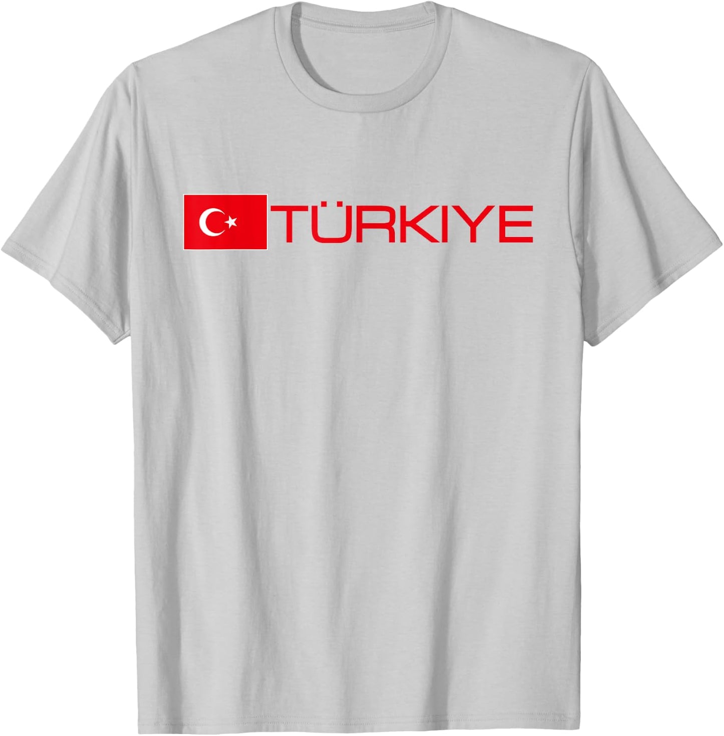 Turkiye Turkey Flag Turkish Banner Sports Jersey Style T-Shirt - T-Shirt | Ash