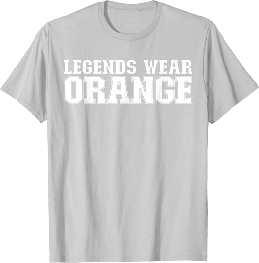 Legends Wear Orange Spirit Wear Team Game Color War Funny T-Shirt - T-Shirt | Ash