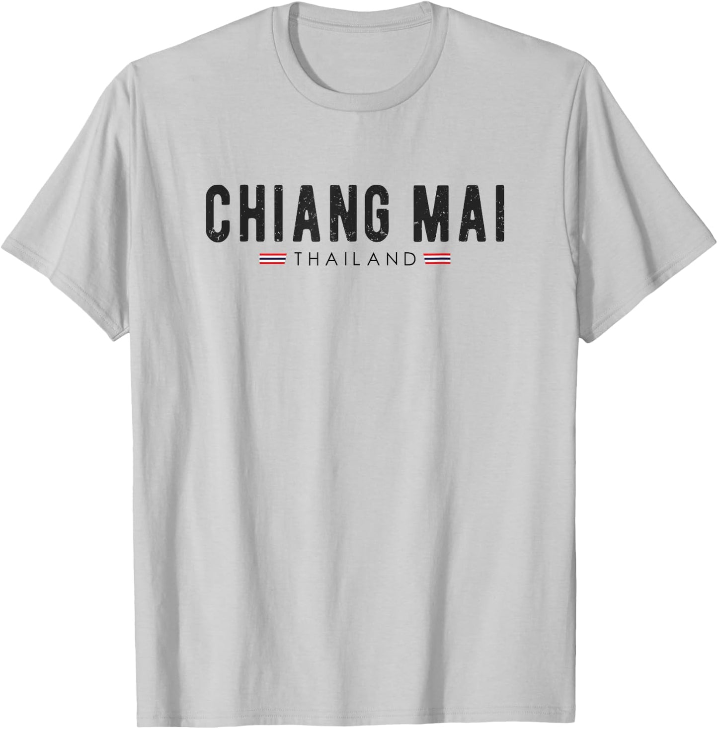 Vintage Chiang Mai Thailand Vacation | Thailand Lover T-Shirt - T-Shirt | Ash