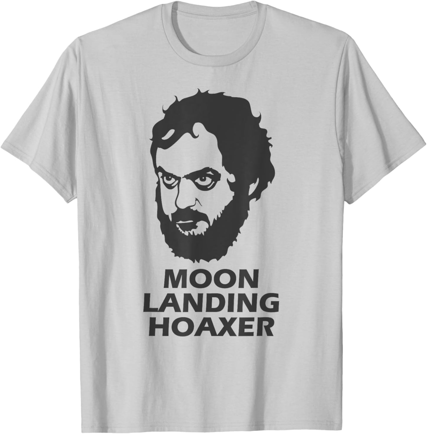 Moon Landing Hoaxer Conspiracy T-Shirt - T-Shirt | Ash