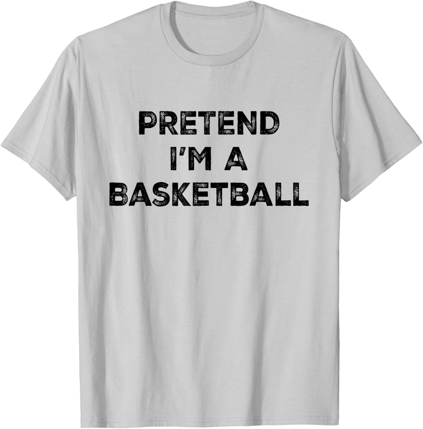 Pretend I'm A Basketball Lazy Halloween Costume T-Shirt - T-Shirt | Ash