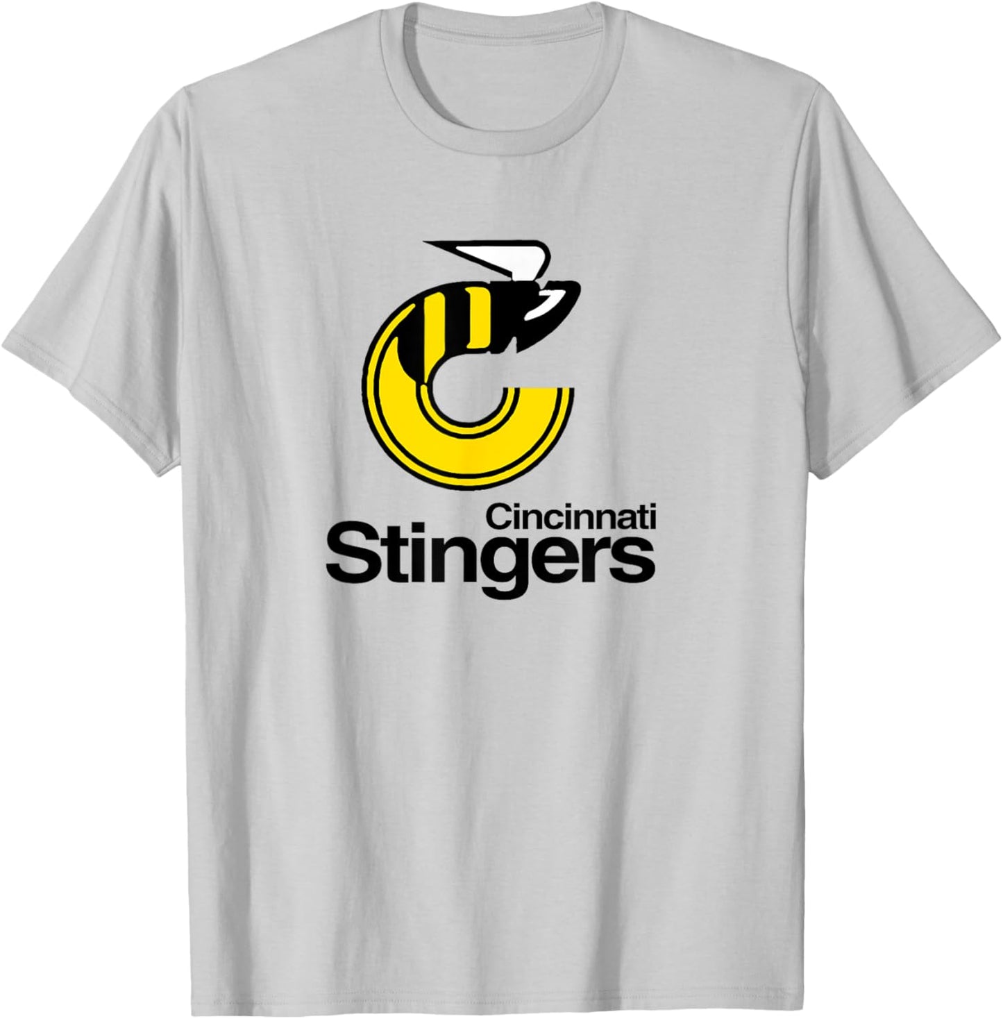 Retro Hockey WHA Cincinnati Stingers Hockey Team 70s T-Shirt - T-Shirt | Ash