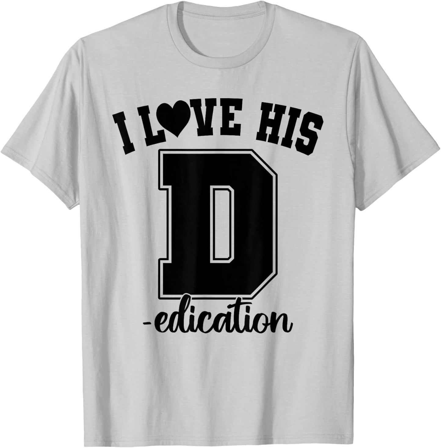 I Love His D- Love Her P- Funny Matching Couples Humor T-Shirt - T-Shirt | Ash