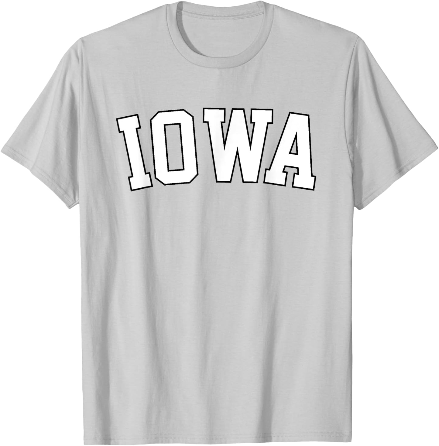 Retro Iowa Vintage Iowa Black Gold Iowa Throwback Design T-Shirt - T-Shirt | Ash