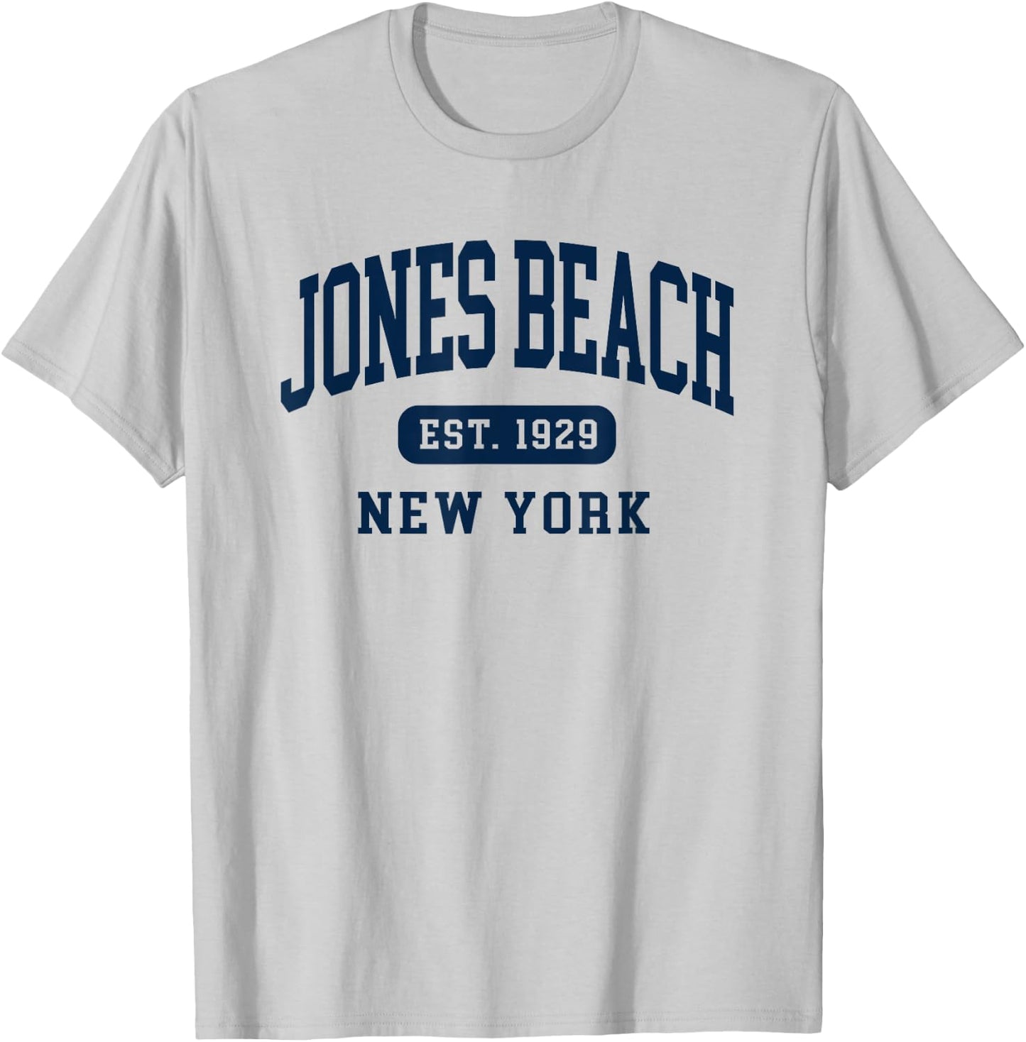 Jones Beach New York Retro Est 1929 Vintage Souvenir T-Shirt - T-Shirt | Ash